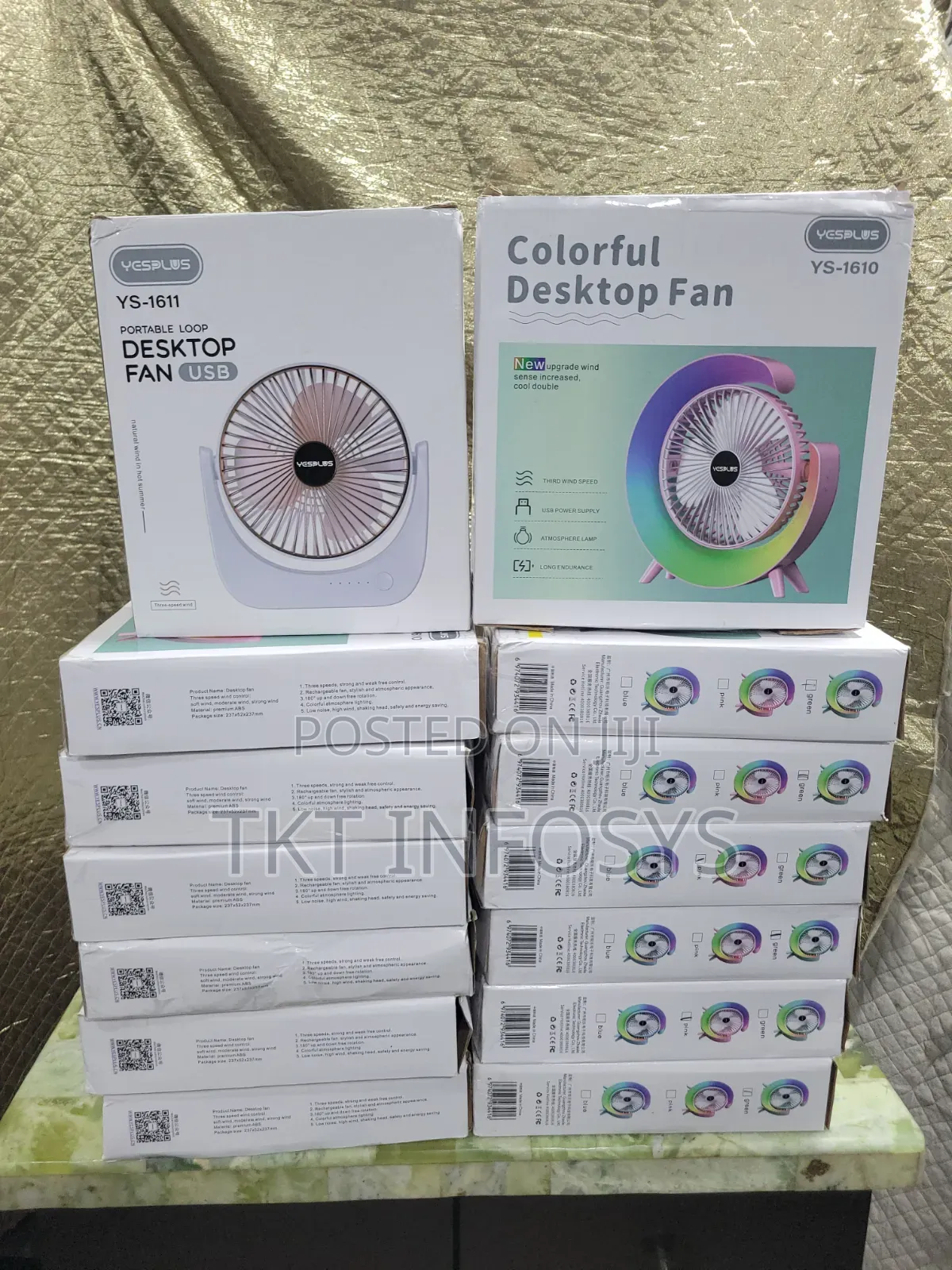 High Speed Rechargeable Desktop Fan