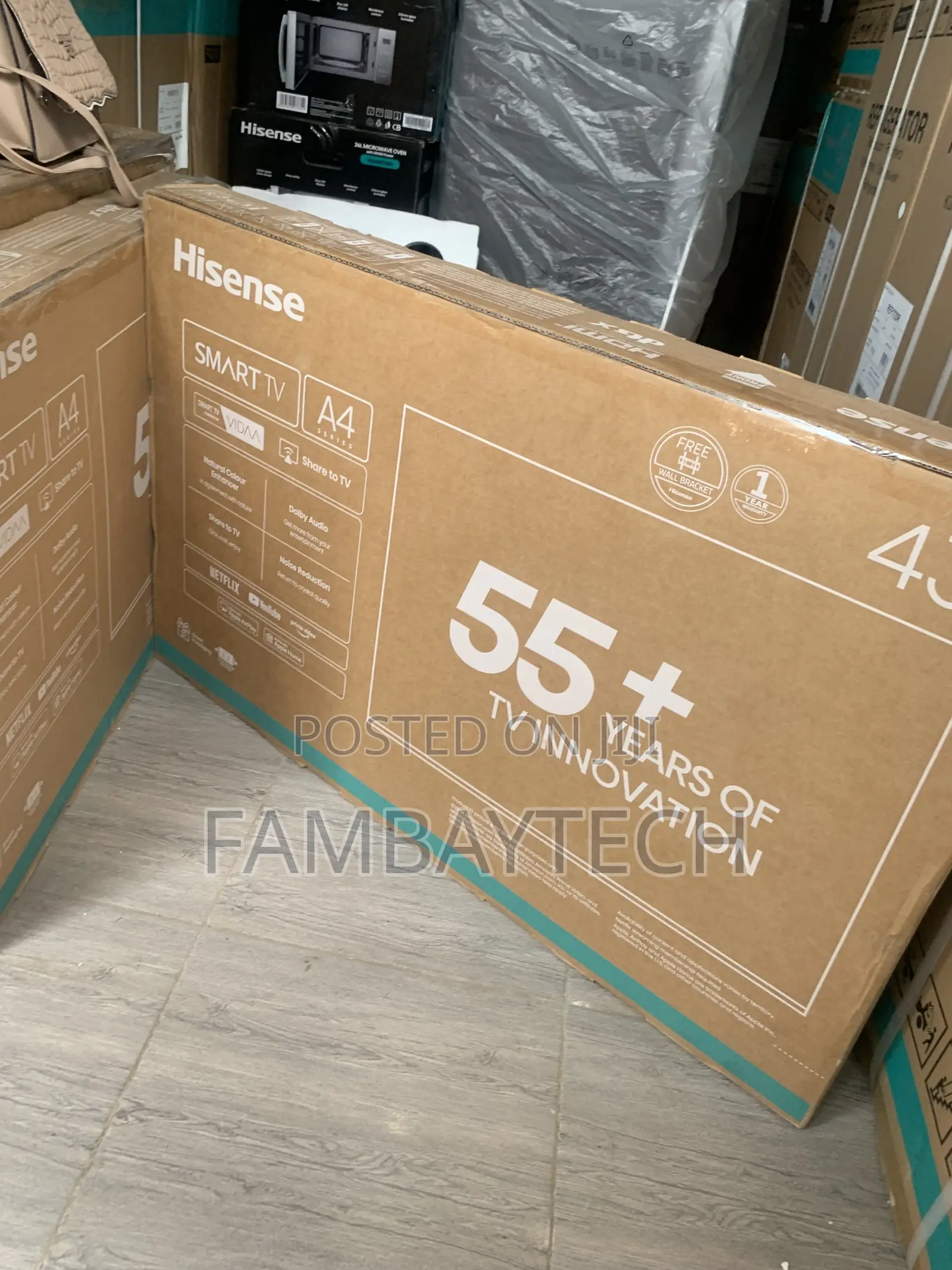 Brand New Hisense 43” Full Hd Smart Tv