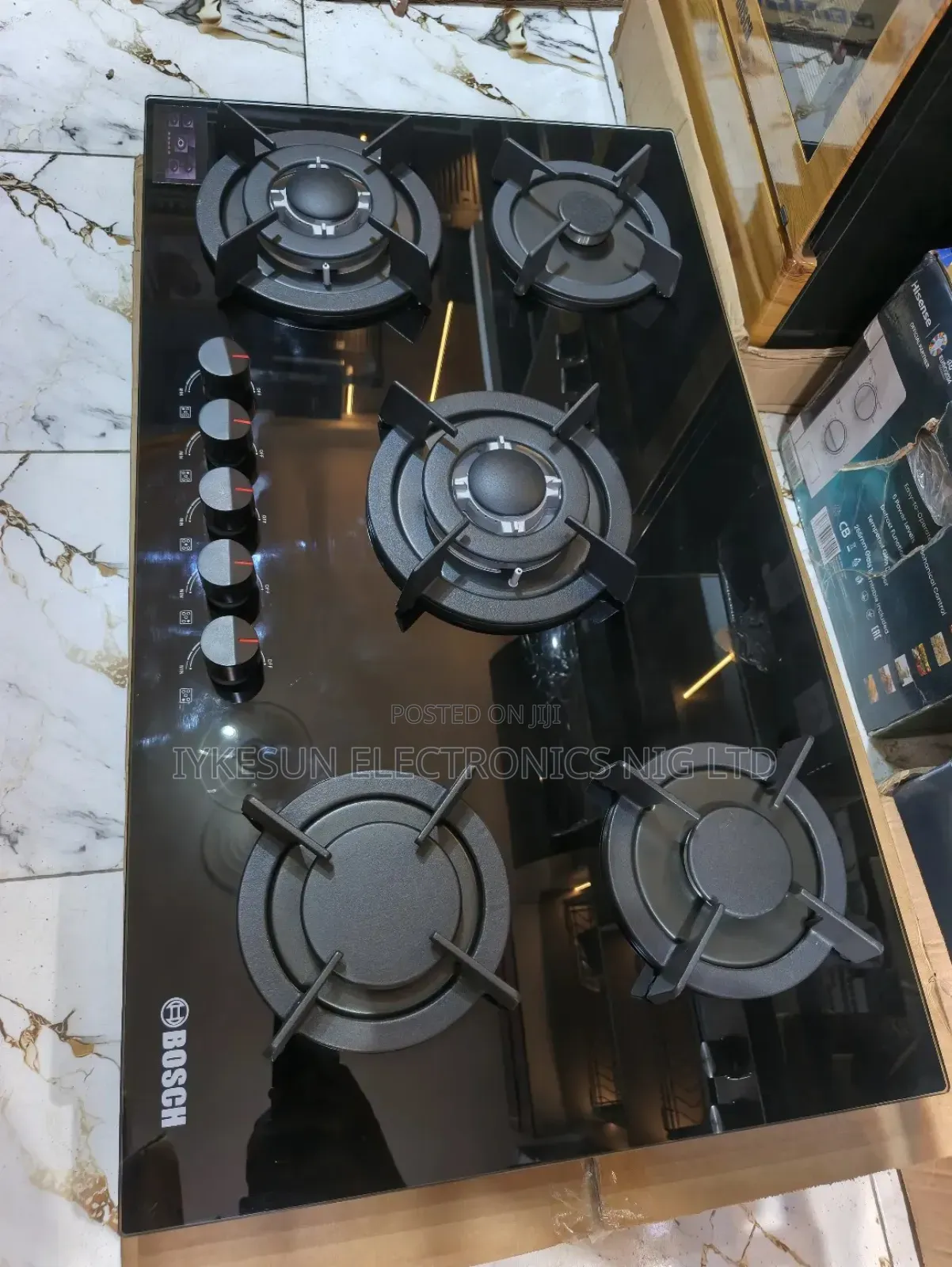 Quality Bosch New Design Inbuilt 5 Burners Gas Hob 2 Big 3 Medium
