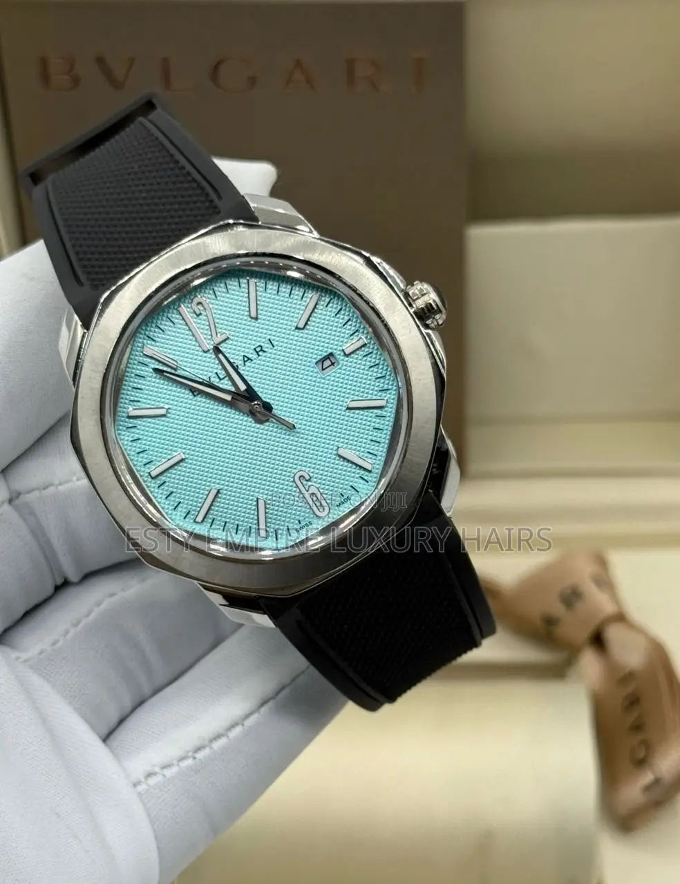 High Quality Luxury Bvlgari Rubber Wristwatch