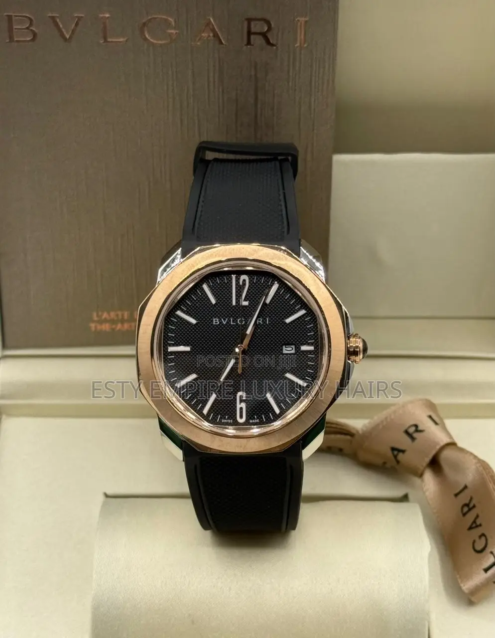 High Quality Luxury Bvlgari Rubber Wristwatch