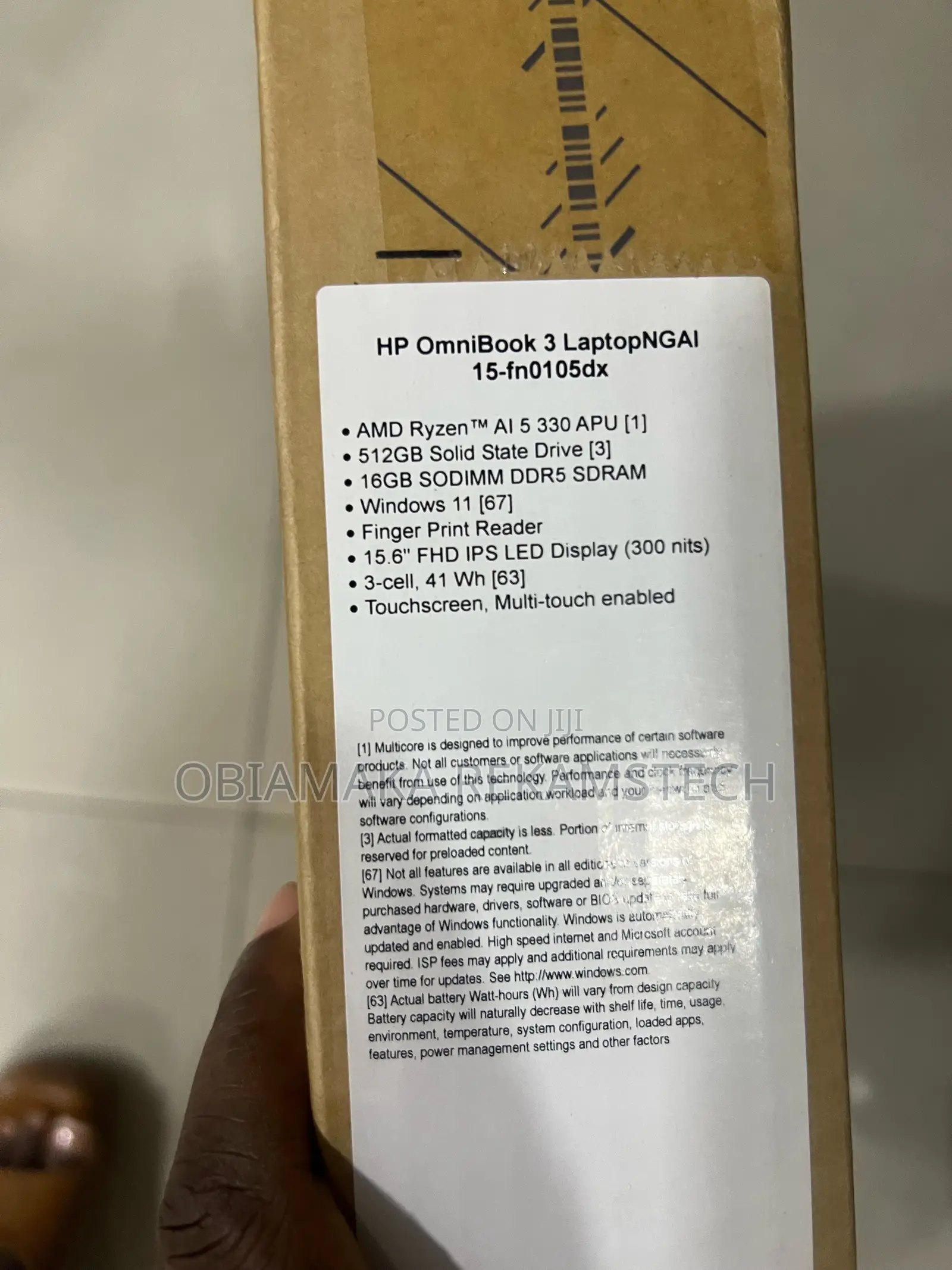 New Laptop HP 16GB AMD SSD 512GB