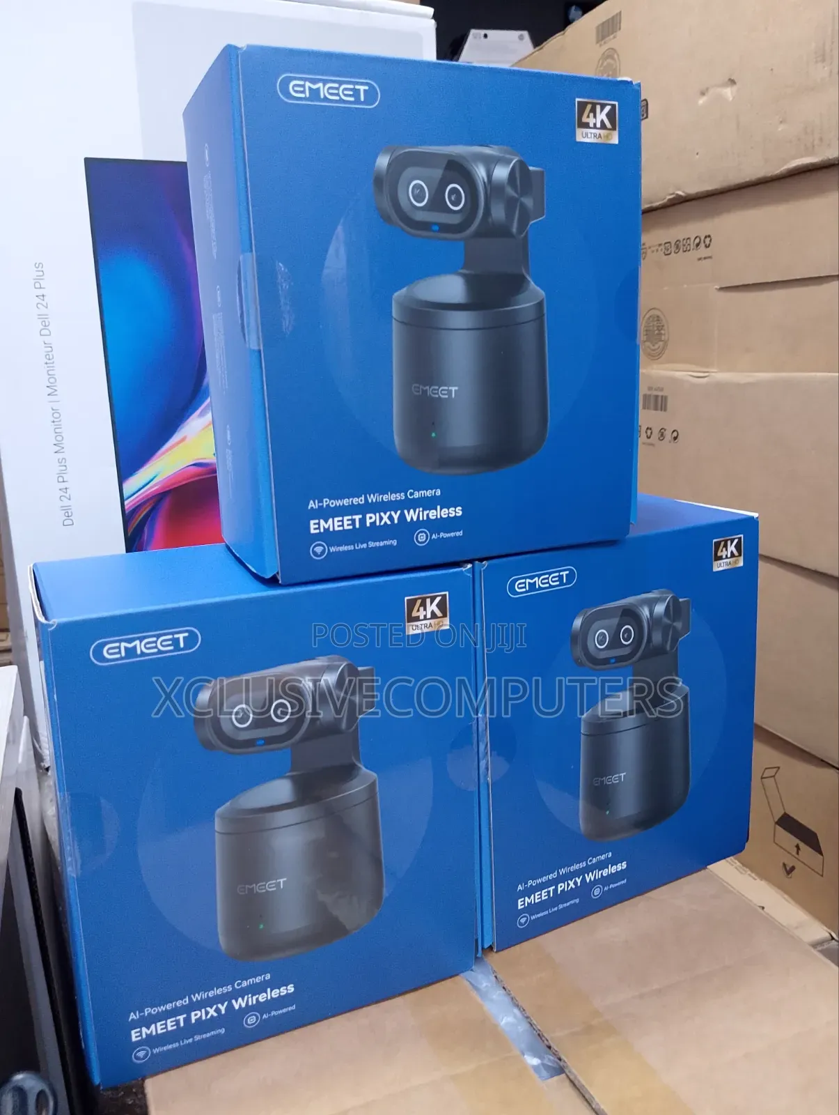 Emeet Pixy Dual-Camera Ai Powered PTZ Wireless Uhd Webcam