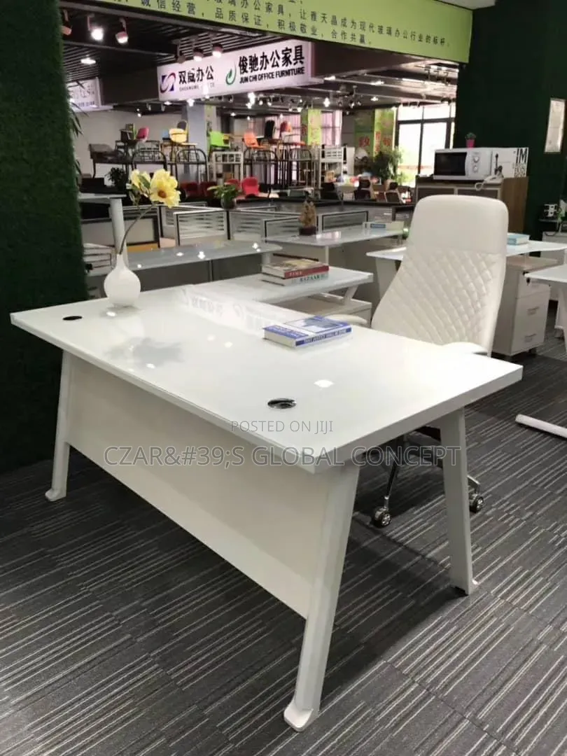 Executive Glass Top Office Table