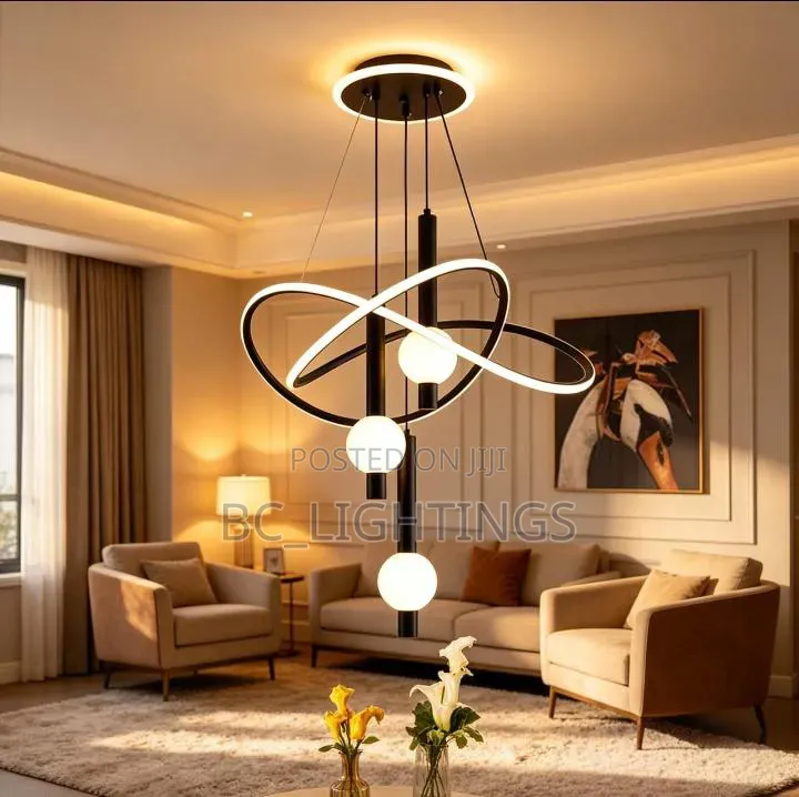 Led Chandelier for Dining Room Living Room 3 Colors Indoor Lights