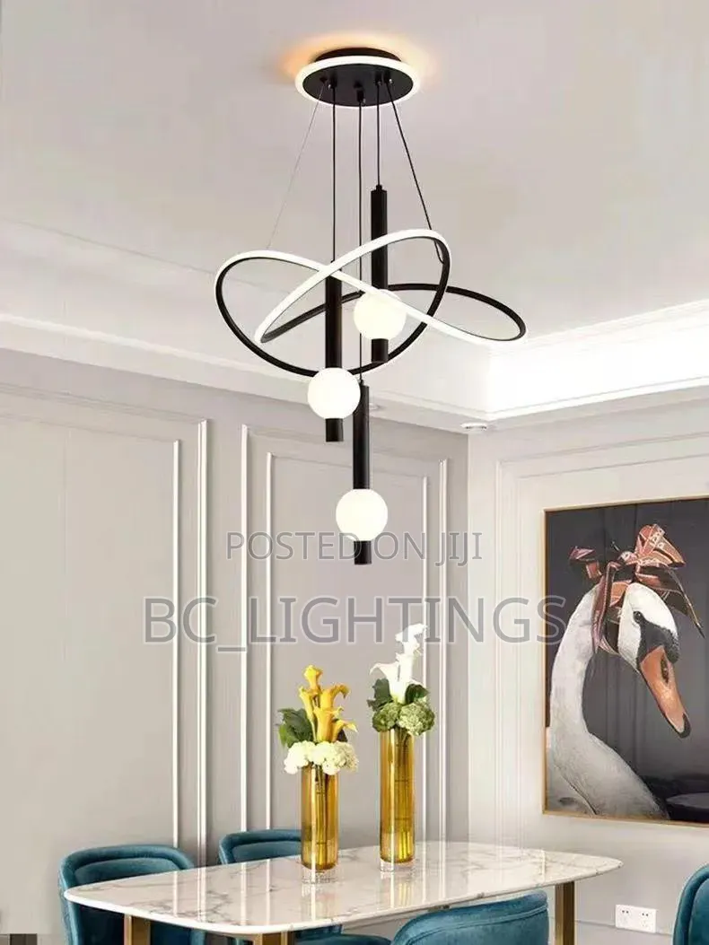 Led Chandelier for Dining Room Living Room 3 Colors Indoor Lights