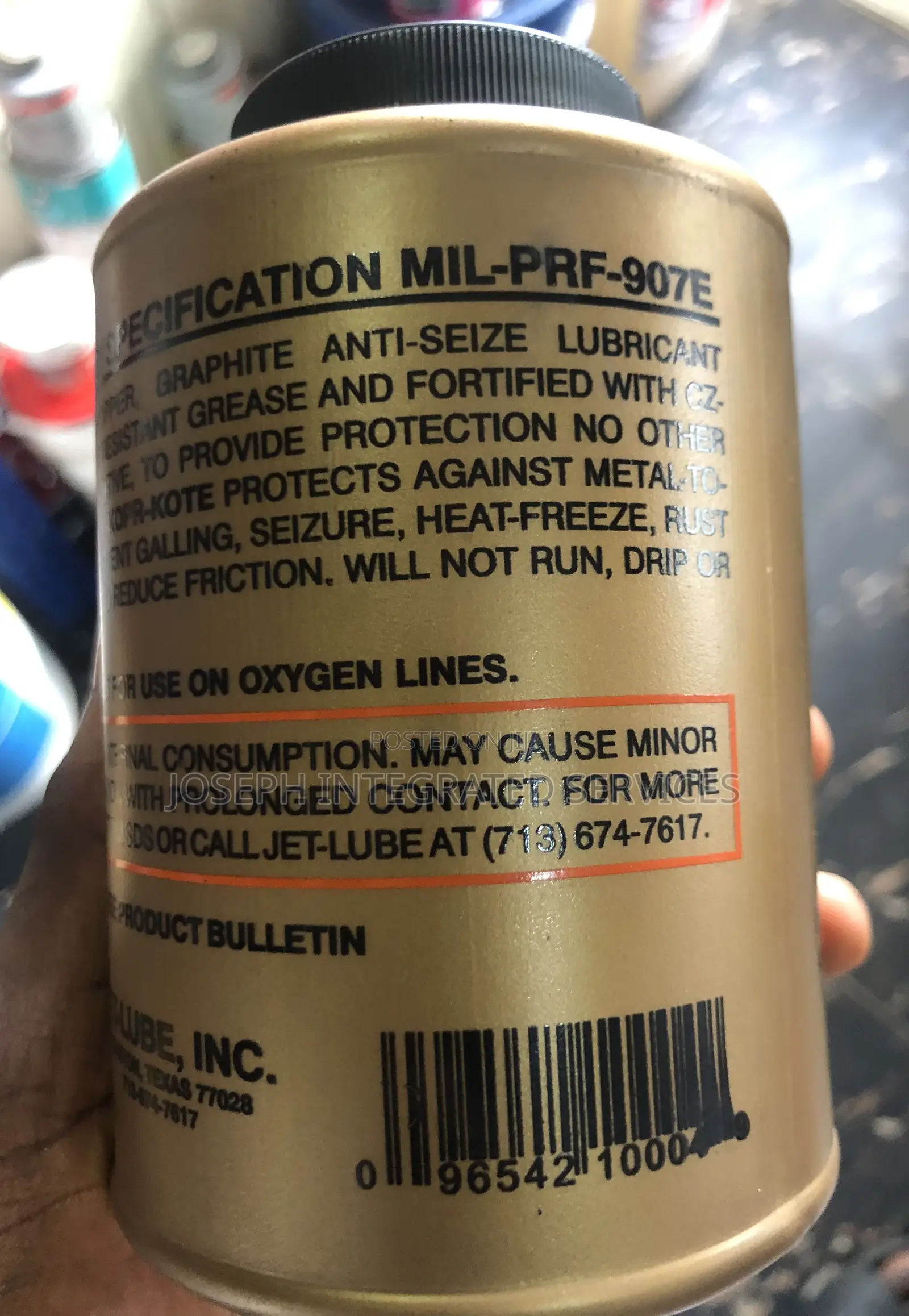 Jet-Lube Kopr-Kote Copper Anti-Seize Lubricant.
