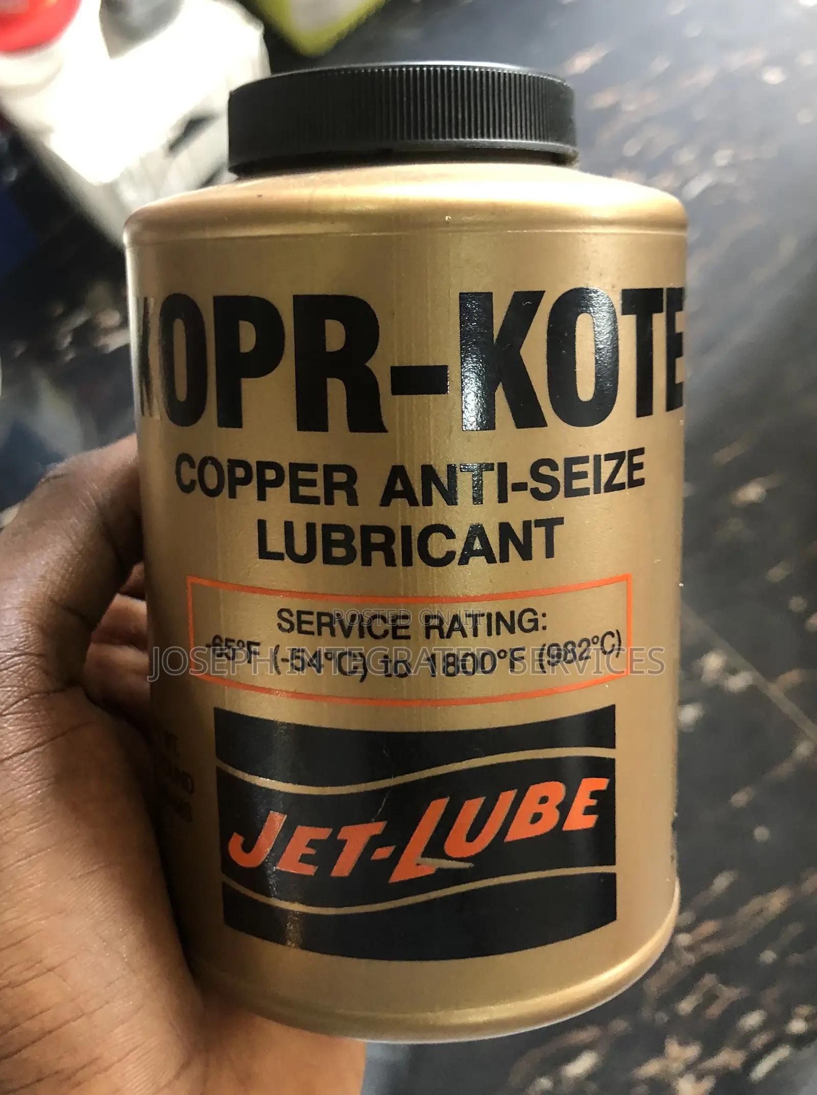 Jet-Lube Kopr-Kote Copper Anti-Seize Lubricant.