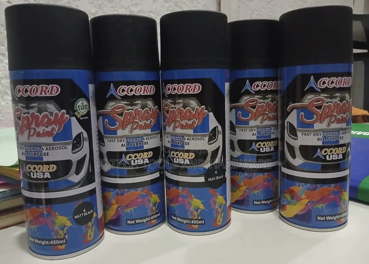Matt Black Spray Paint 450ml