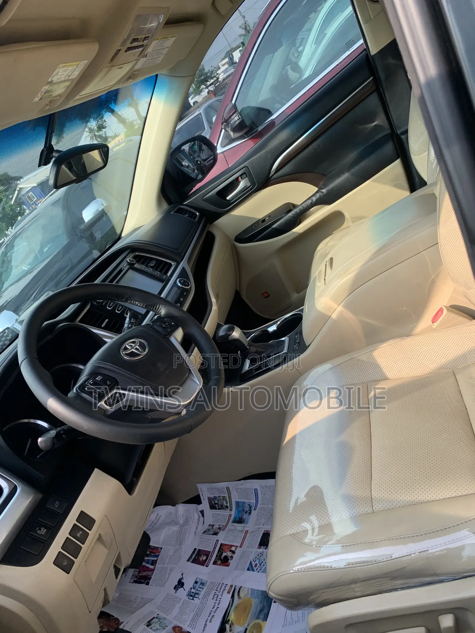 Toyota Highlander Limited V6 4x4 (3.5L 6cyl 6A) 2016 Black