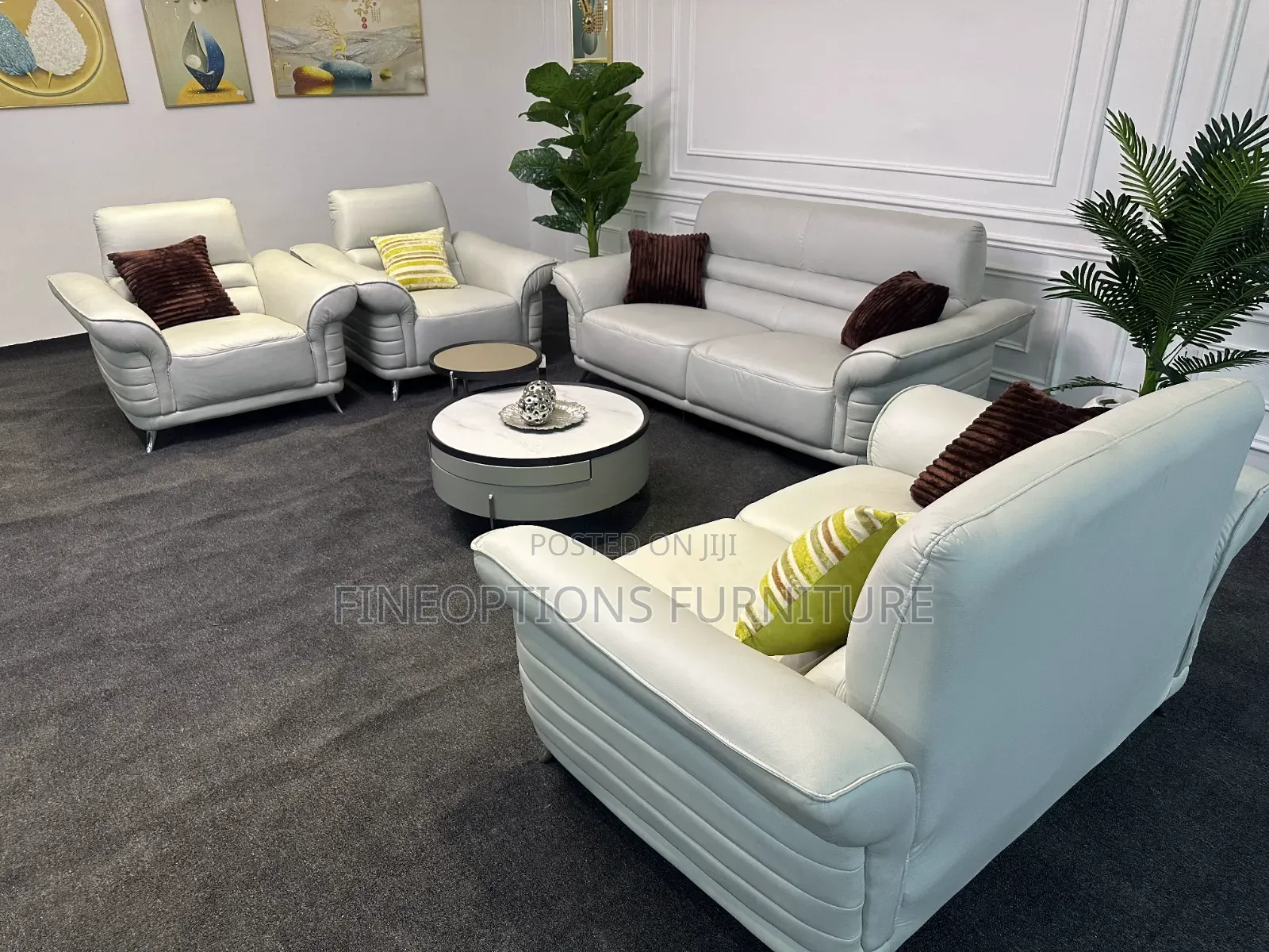 Ivory Glow Sofa Set