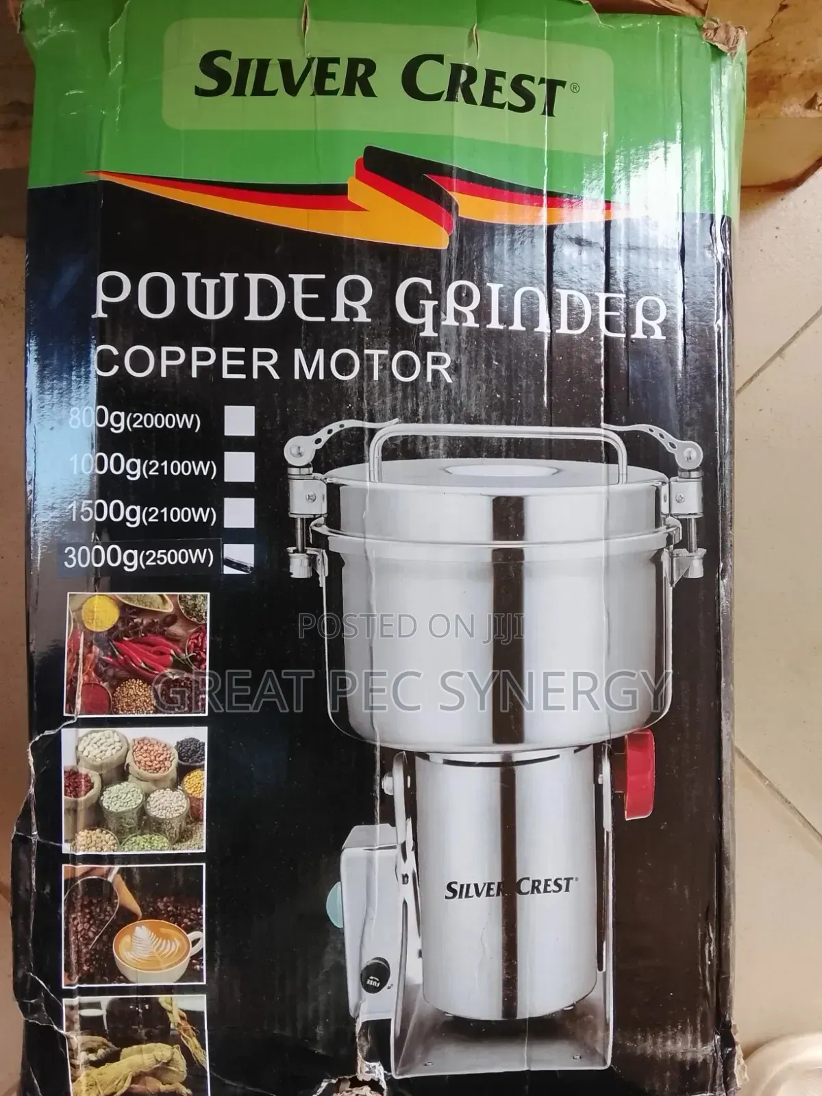3000 Grams Silver Crest Dry Grinder