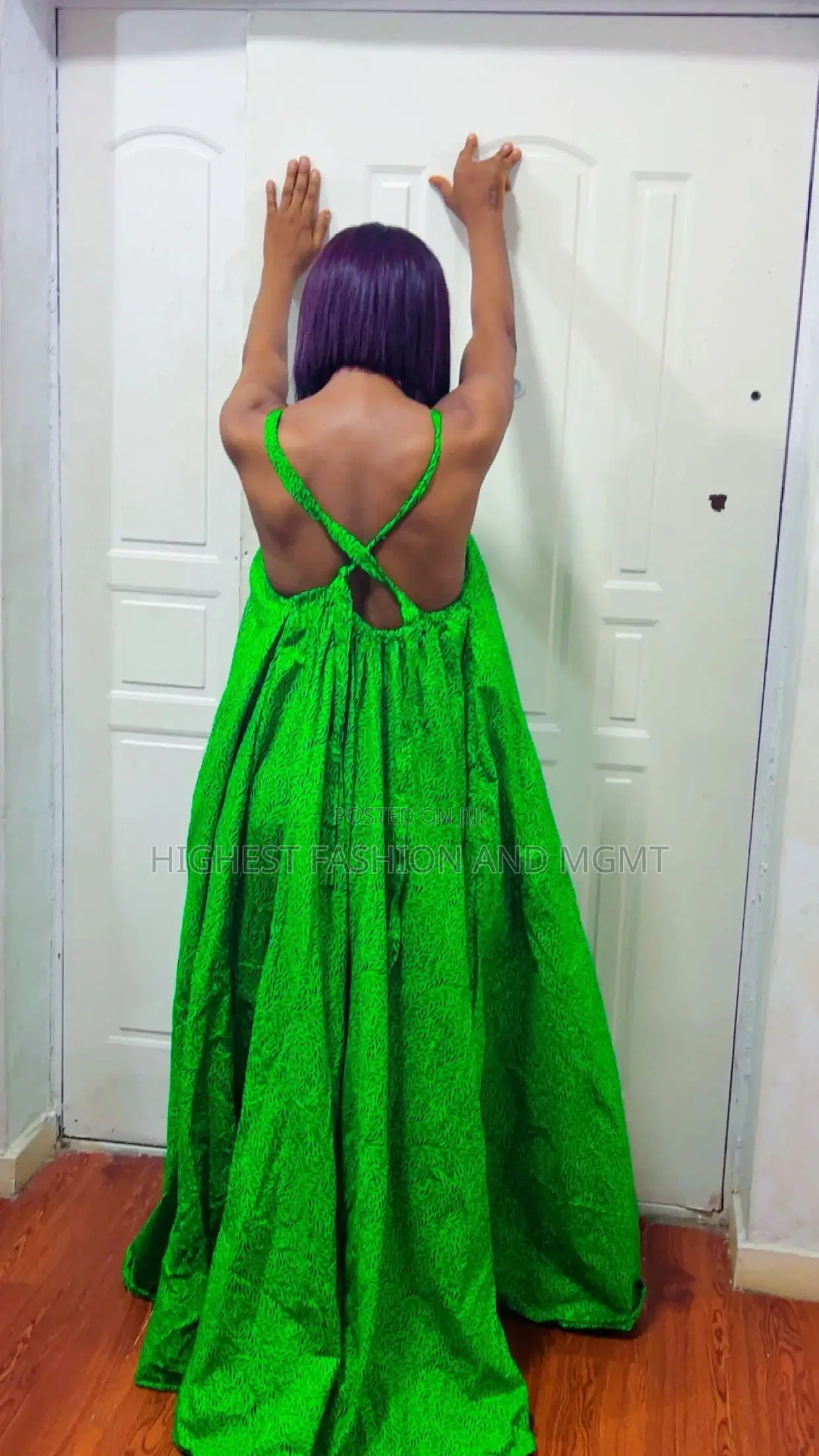 Cross Back Gown - Style 429
