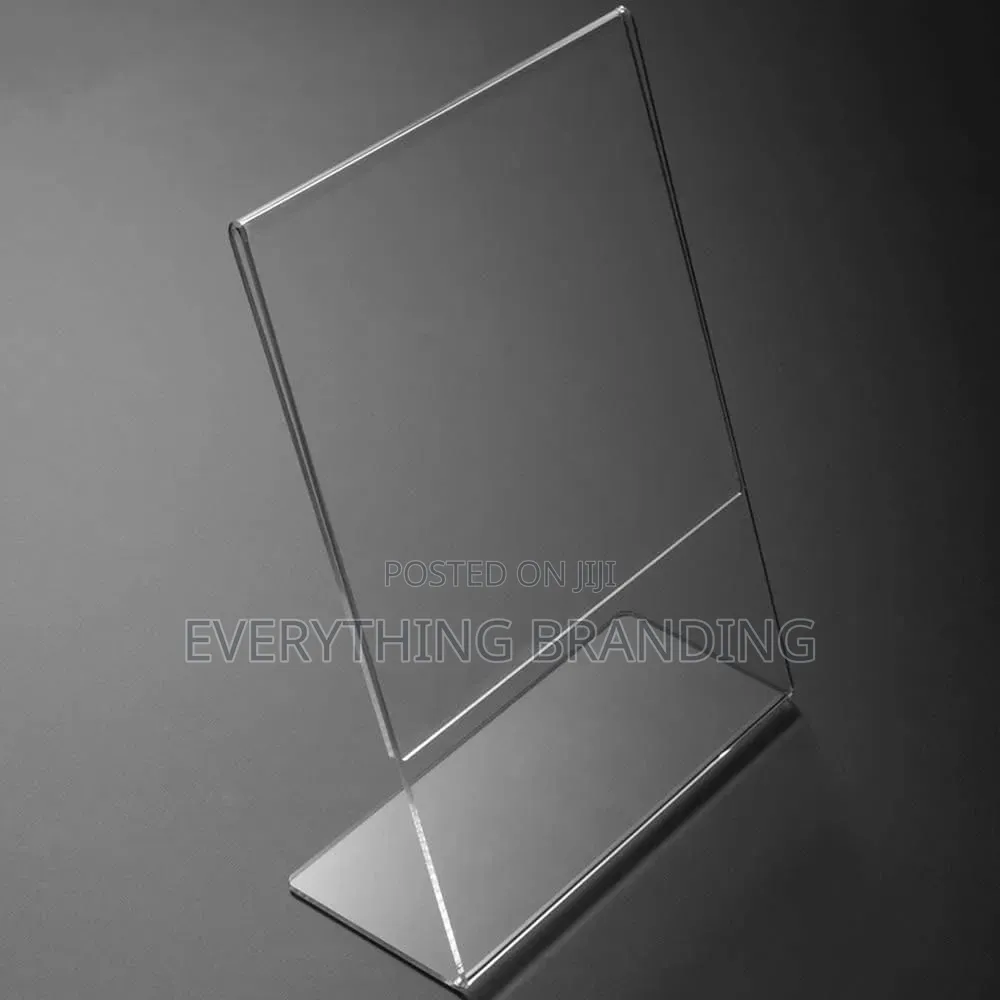 Plain A3 Acrylic Table Sign for Office, Hotel Event Display