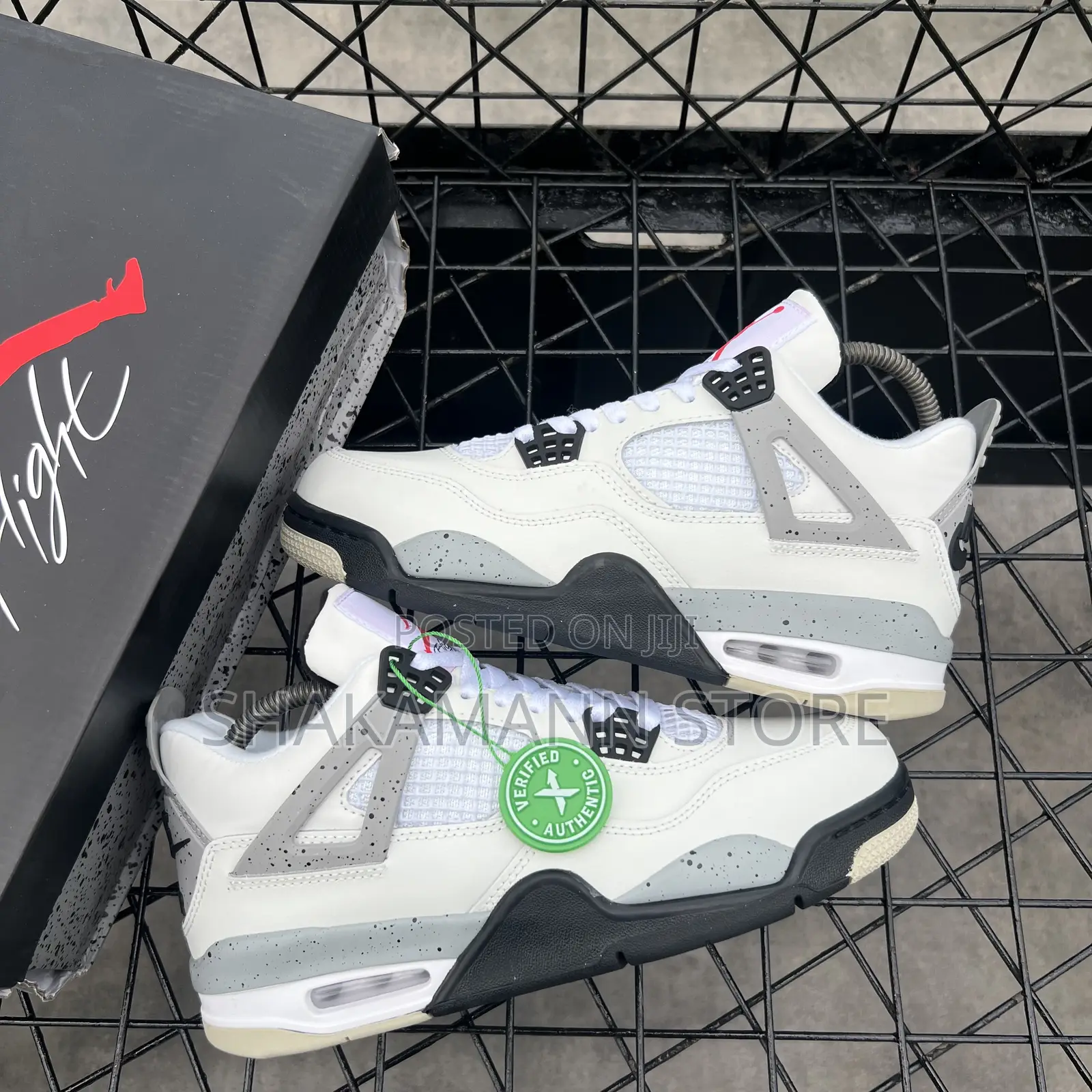 Original Air Jordan 4 Black Cement