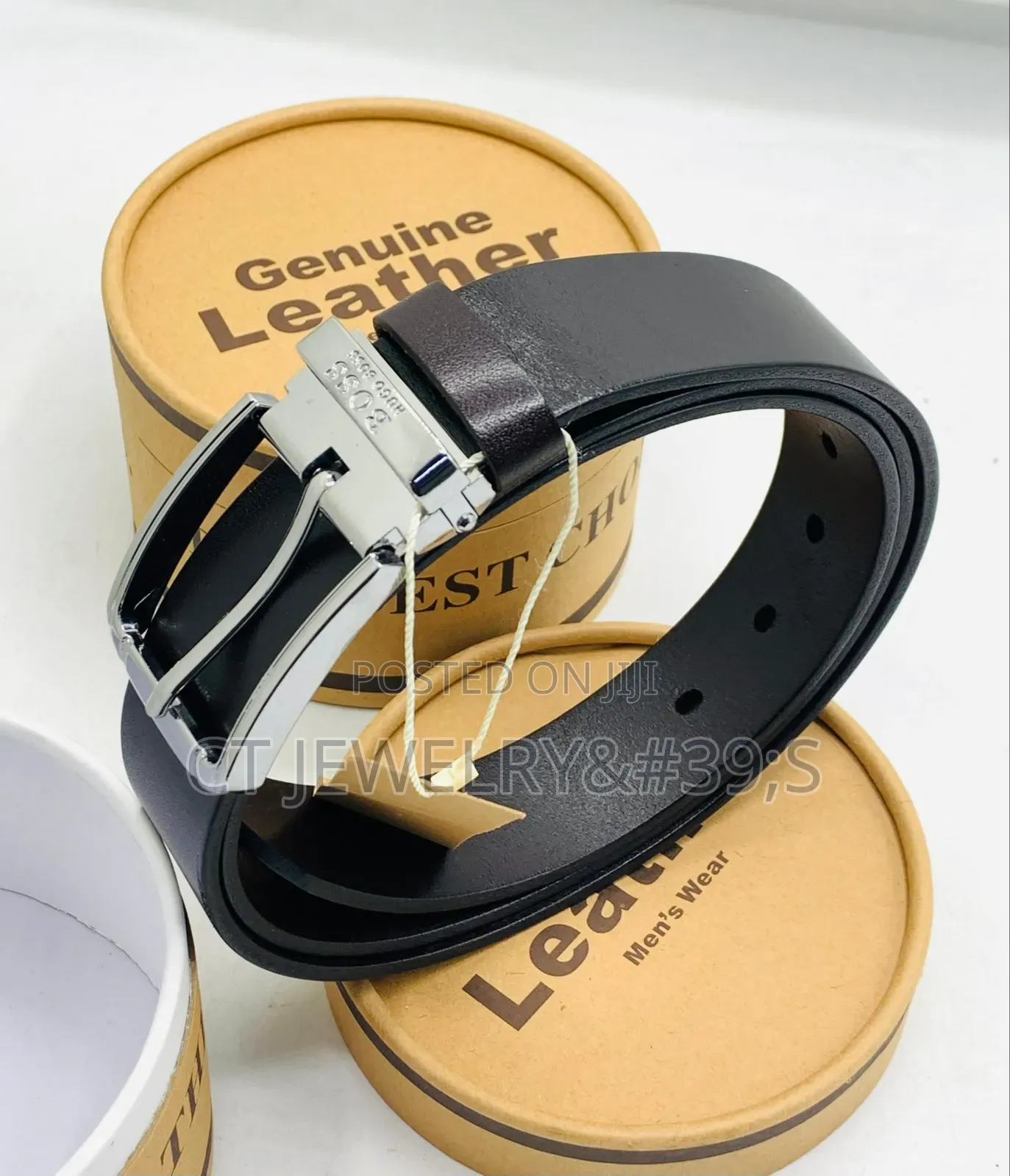 Hugo Boss Pure Quality Leather Men Waist Belt