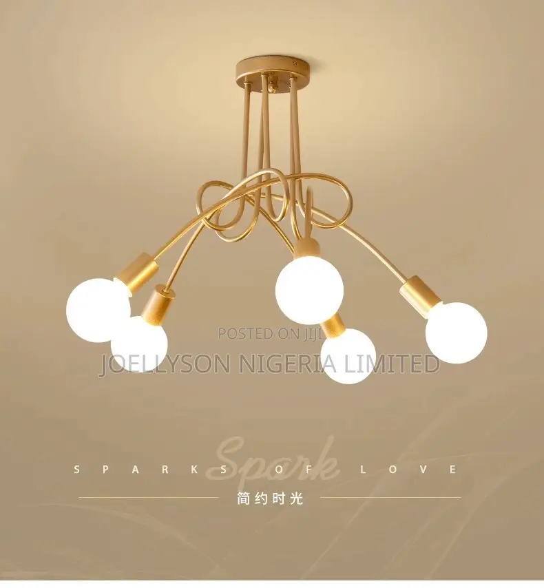 5 Hands Twist Led Chandelier