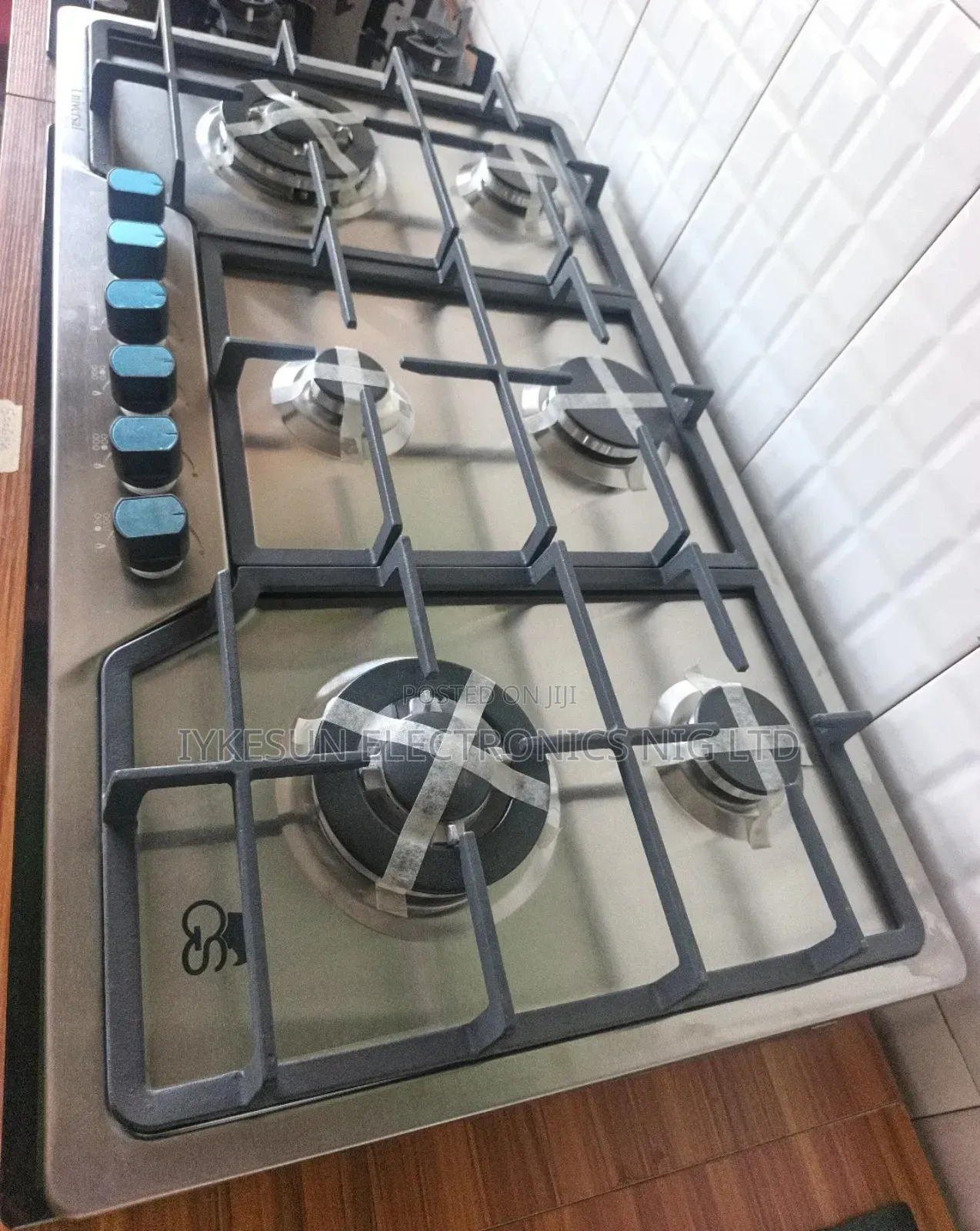 Original Gs Built-in 90cm 6 Burners Automatic Gas Cooker Hob Stainless