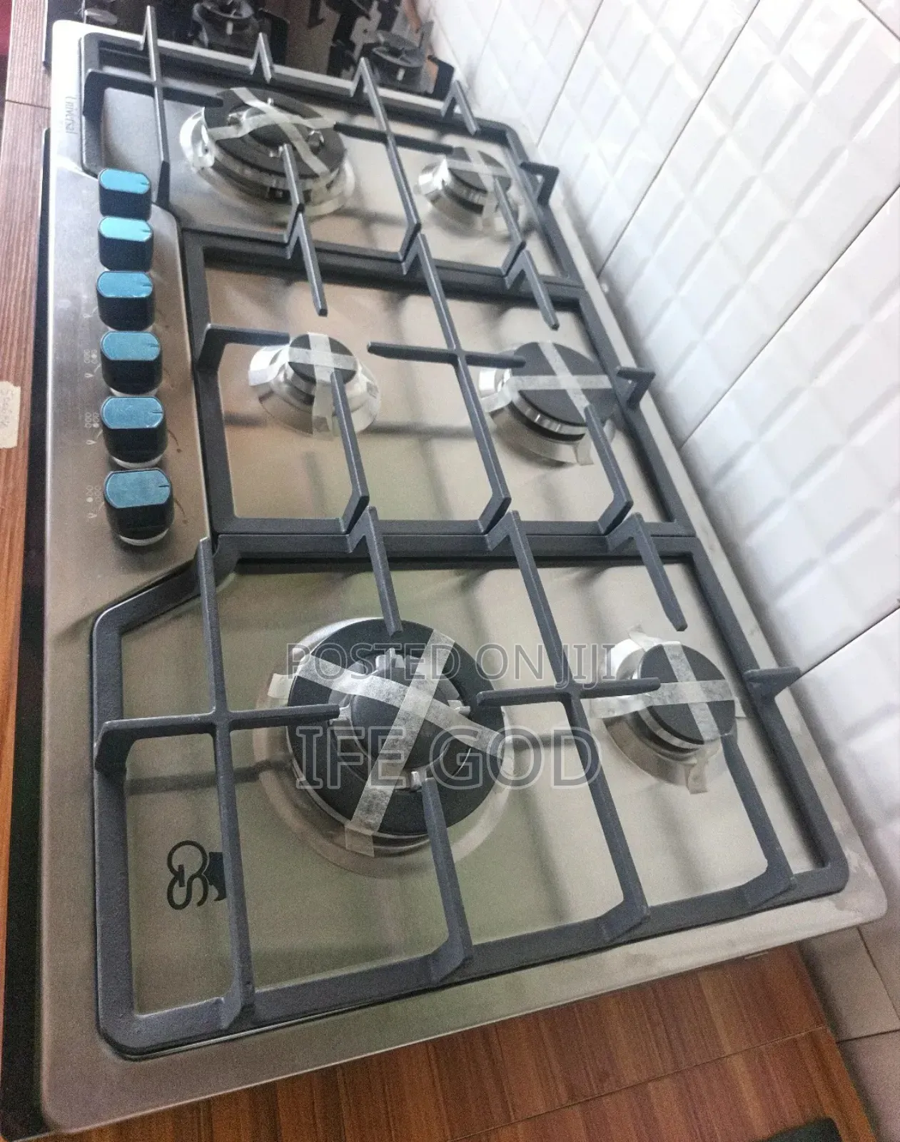 Original Gs Inbuilt Cabinet 6 Burners Automatic Gas Cooker Hob 90cm.