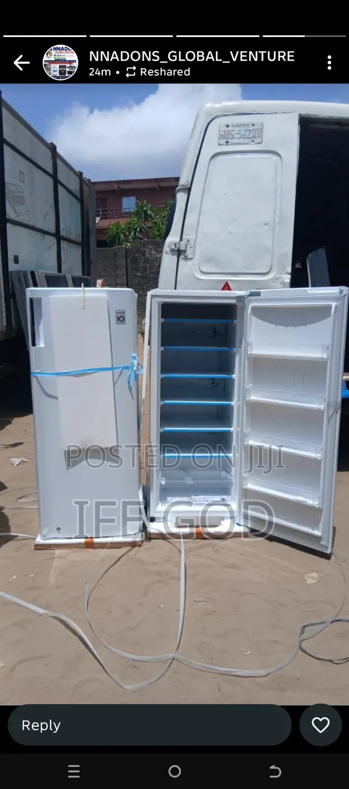 Original Lg Upright Freezer 7 Step Low Voltage 2 Years Warranty Etc.