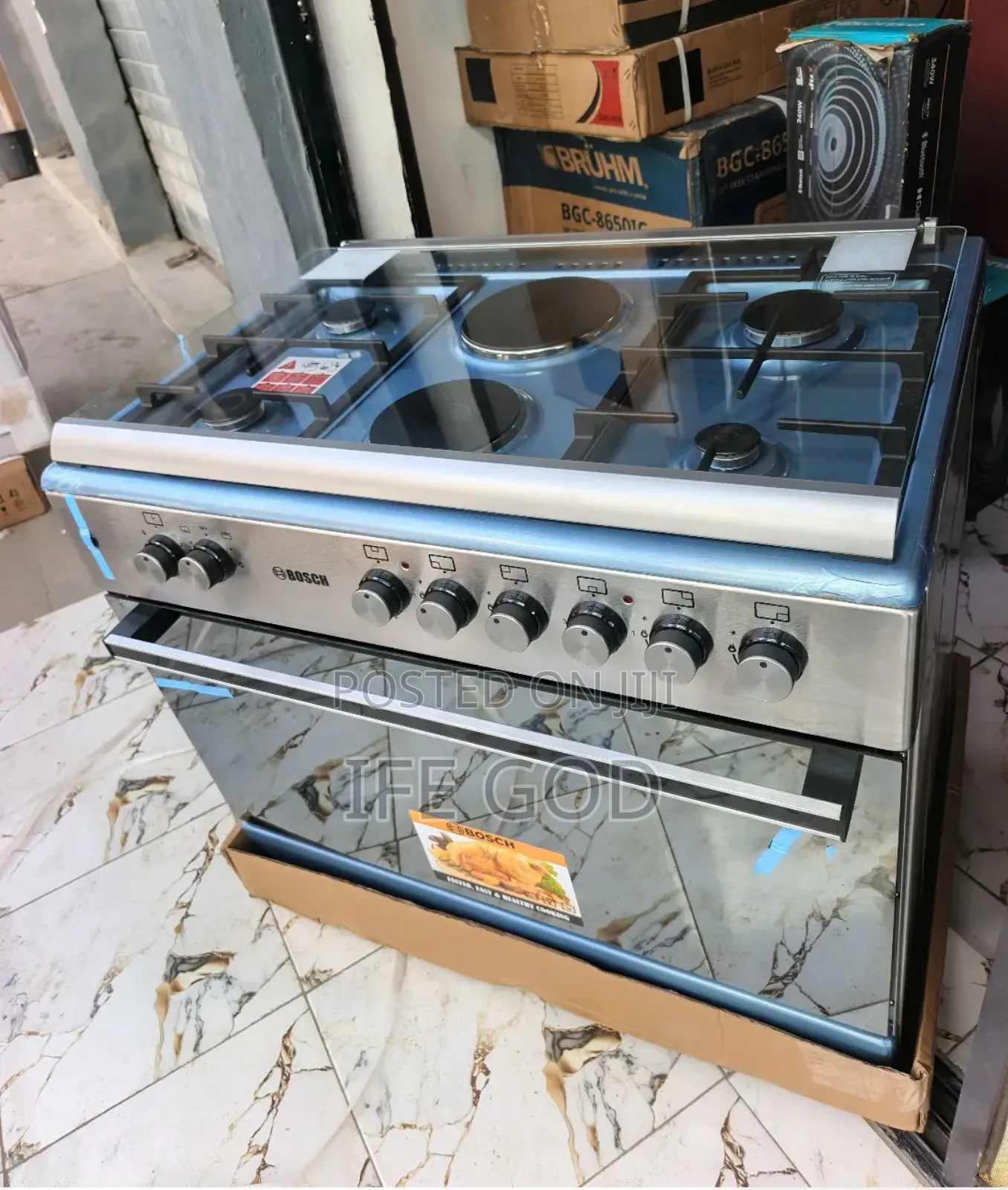 Original Bosch 90cm Premium Quality Luxury Standing 4+2 Gas Electric
