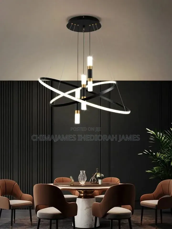 Modern Round Led Chandeliers for Living Room Dining Room Kitchen