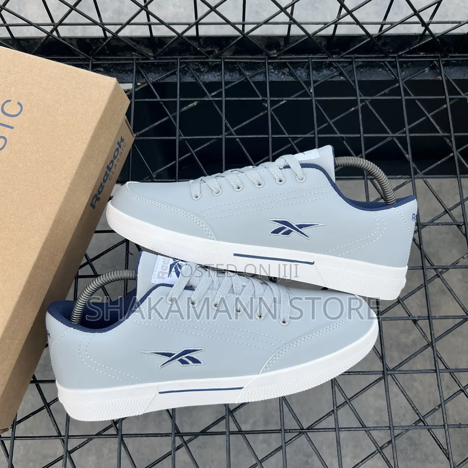 Original Reebok Slice Grey Blue Accents