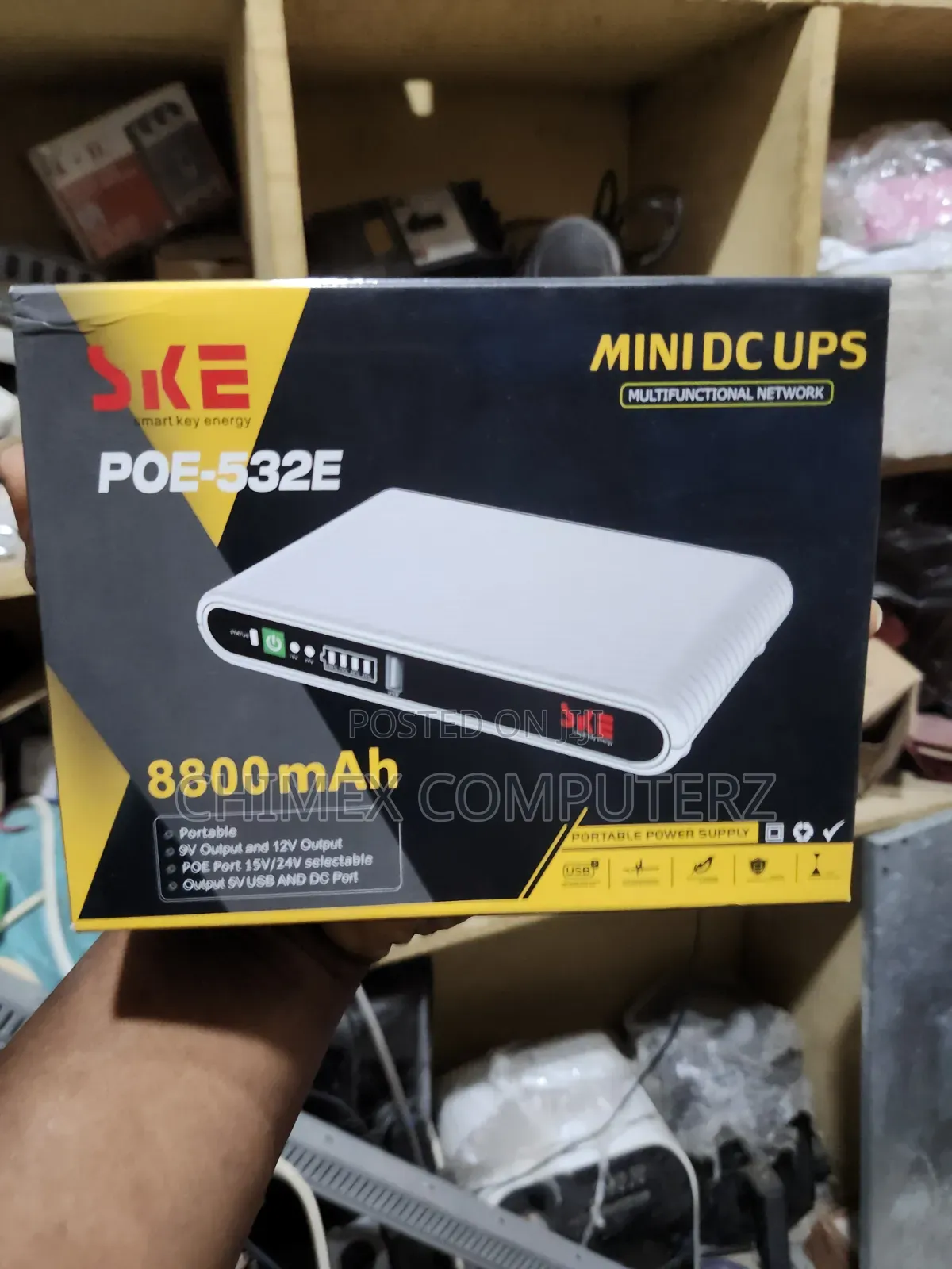 Ske Mini Dc Ups | 8800mah | Poe Power Bank For Wifi Router/ Cctv