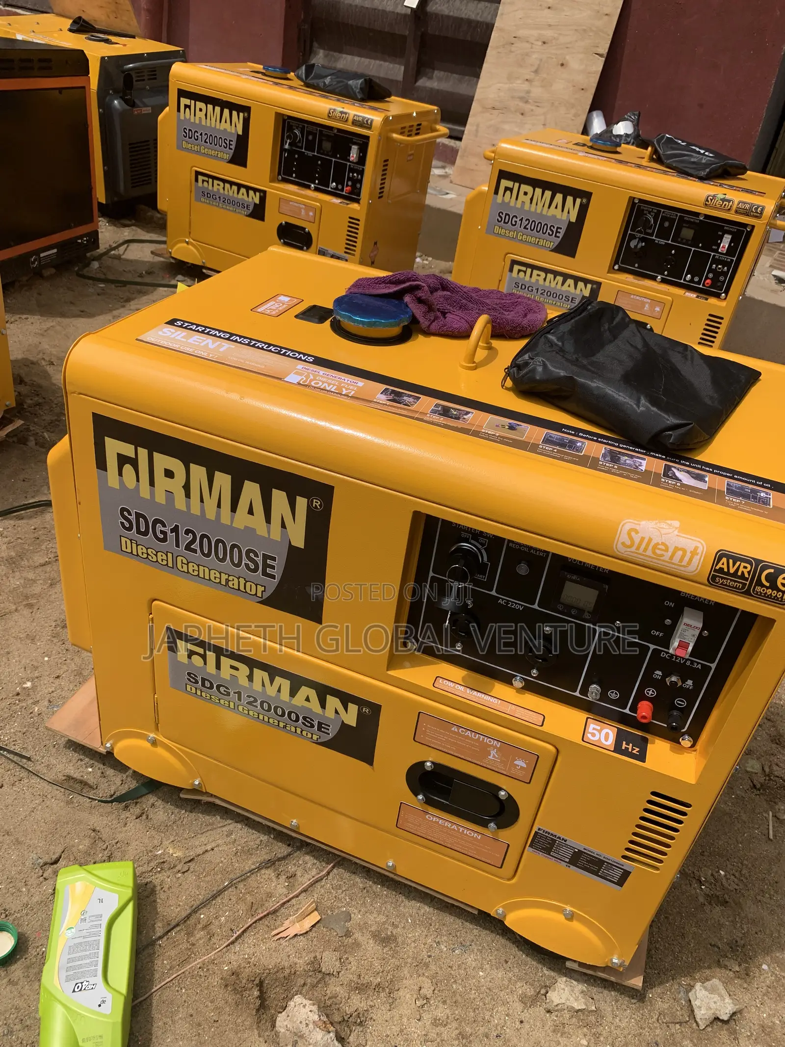 Reliable Firman 12kva Soundproof Generator for Industrial Use