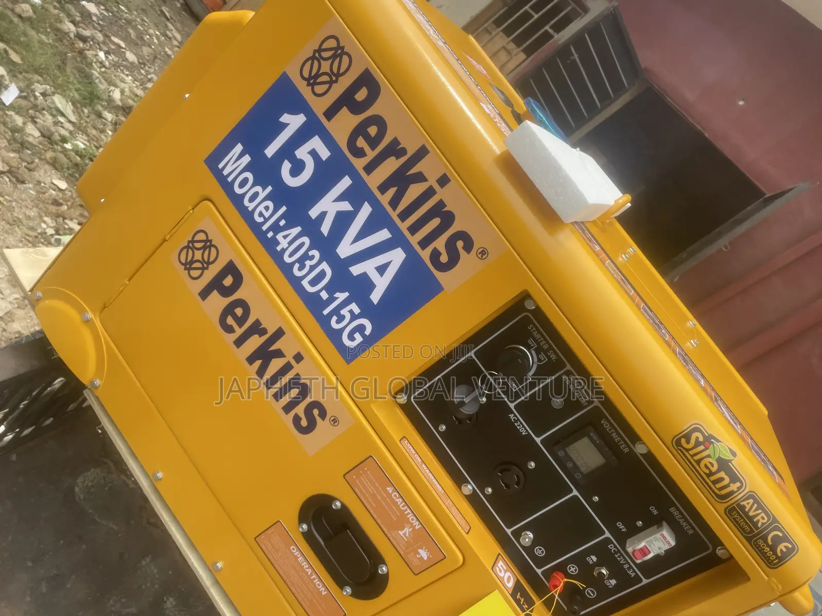 Heavy Duty Perkins 15kva Soundproof Generator Set