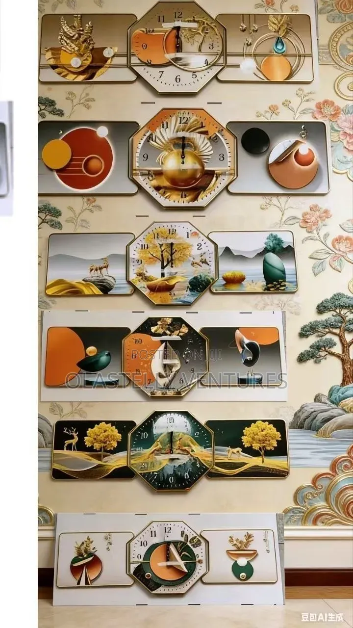 3 in 1 Frame Acrylic Wall Clock
Te