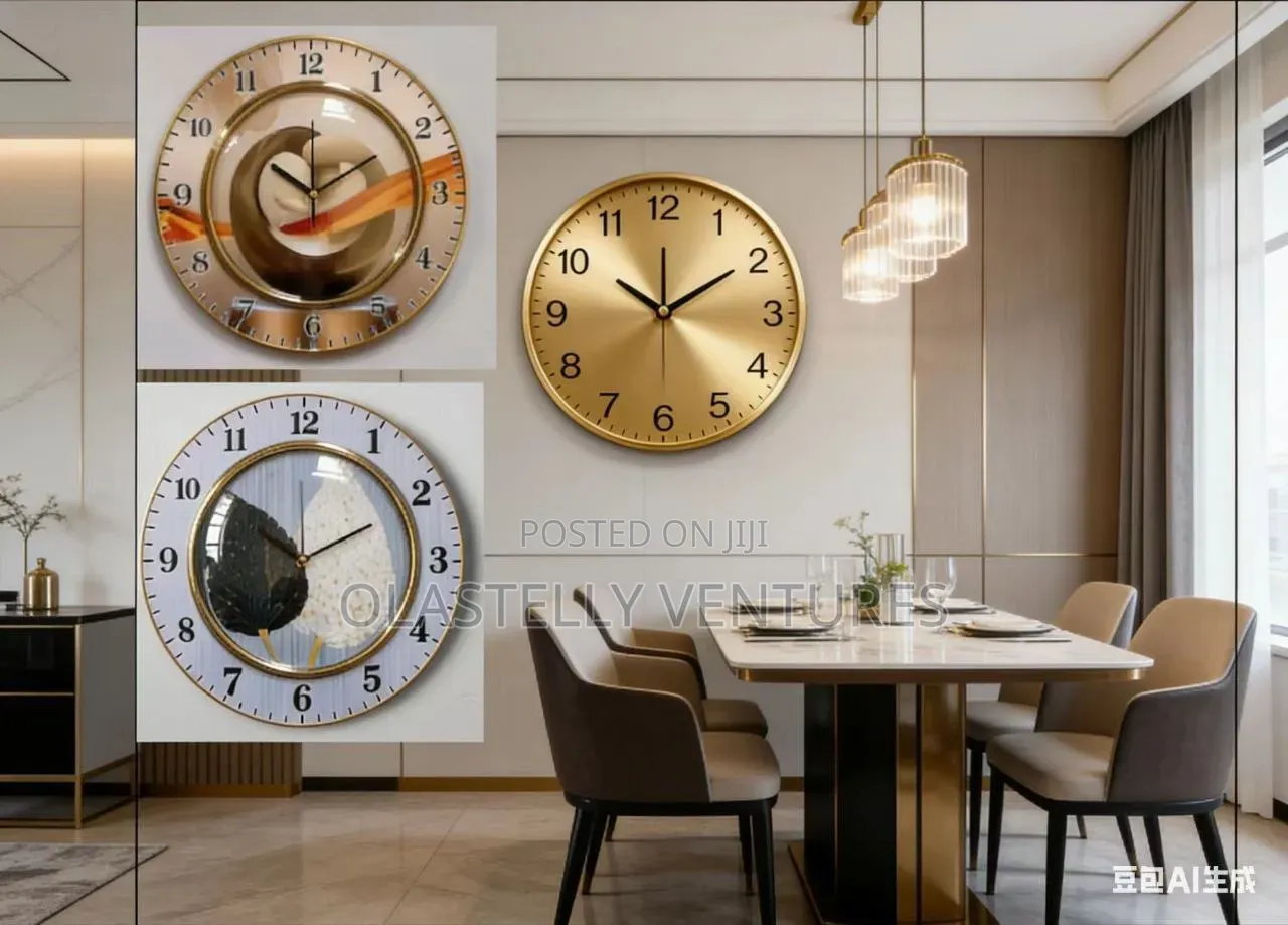 35cm Acrylic Frame Clock Te