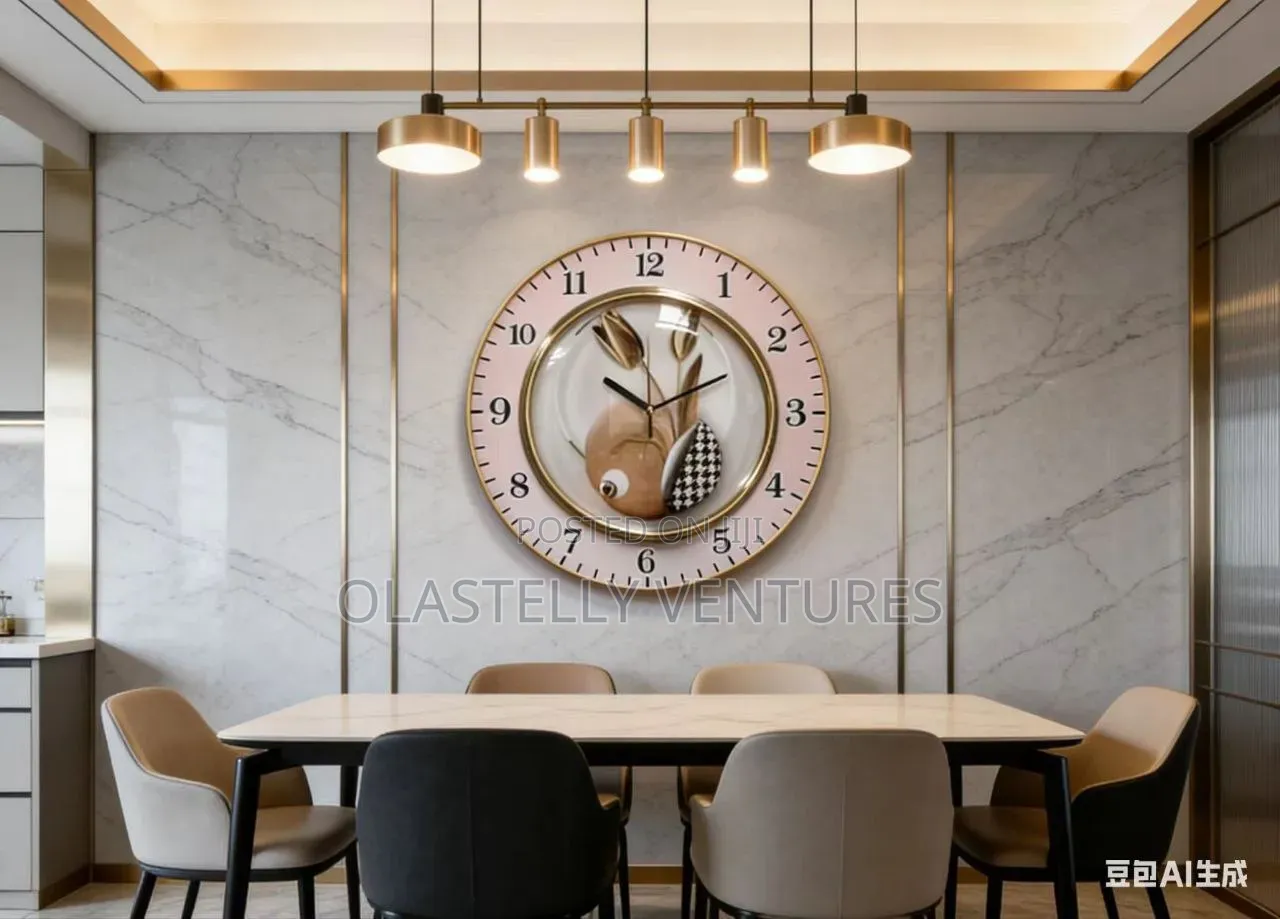 35cm Acrylic Frame Clock Te
