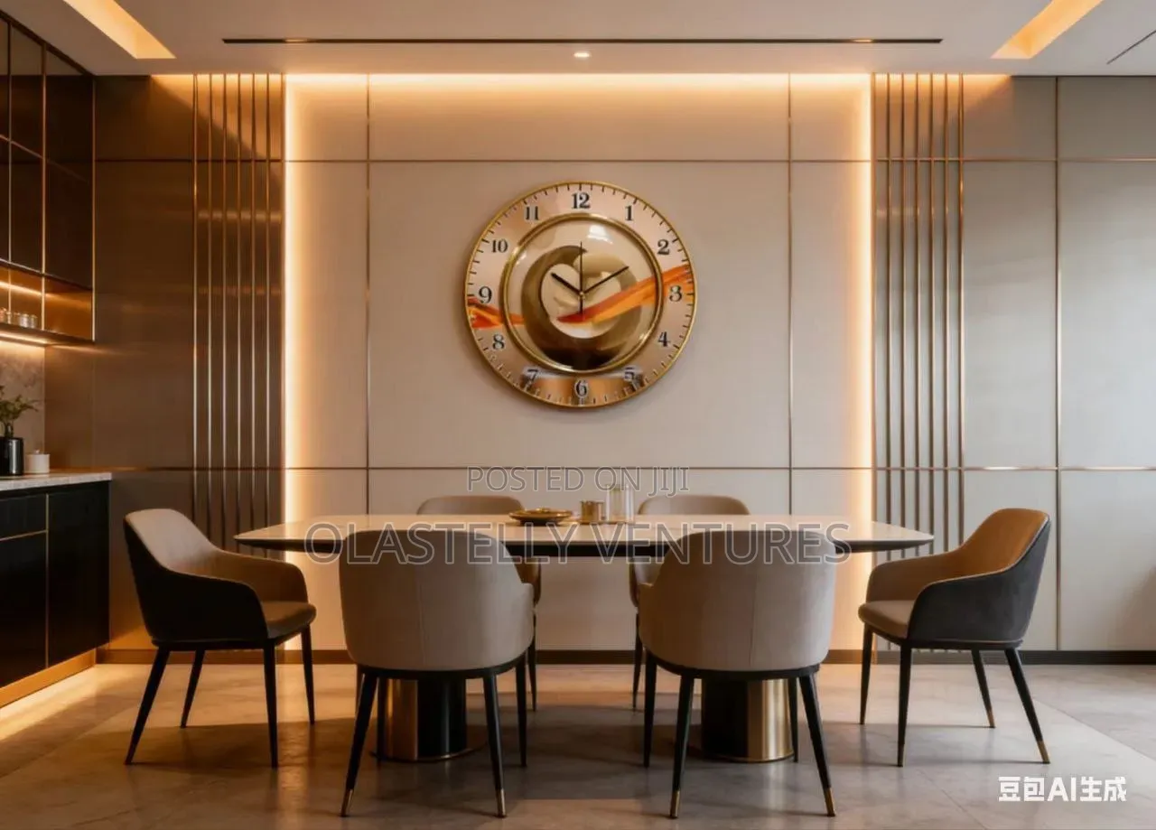 35cm Acrylic Frame Clock Te