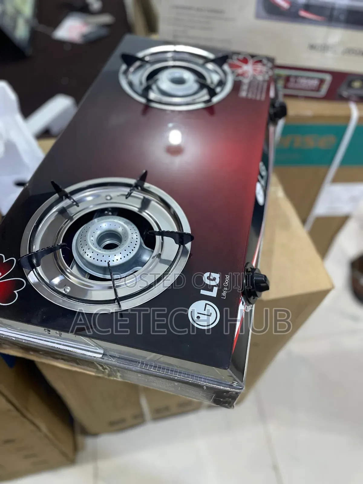 Lg 2 Burner Gas Cooker – Spark Ignition Working