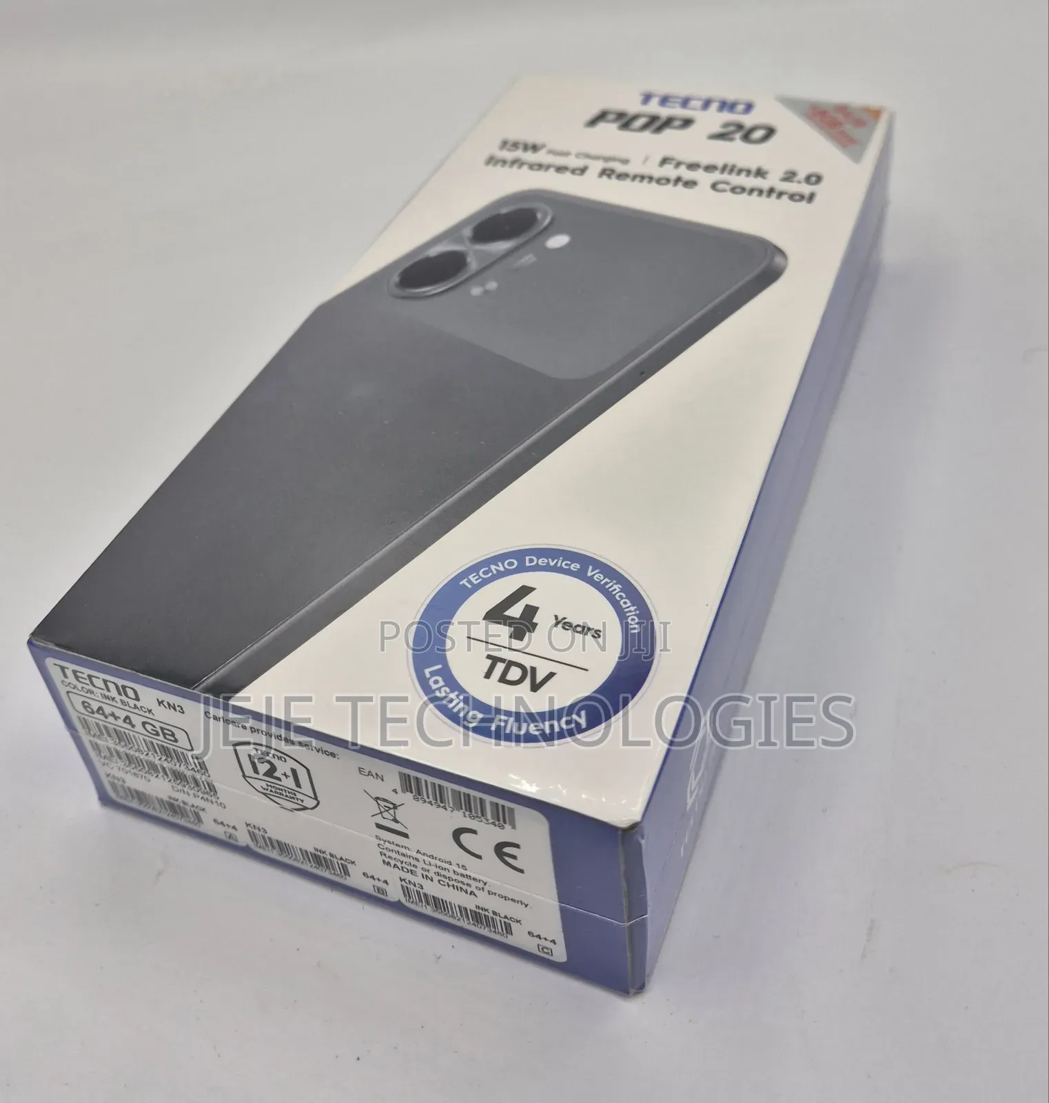 New Tecno Pop 20 64 GB Black