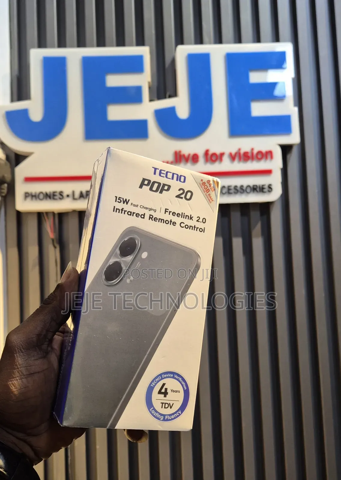 New Tecno Pop 20 64 GB Black