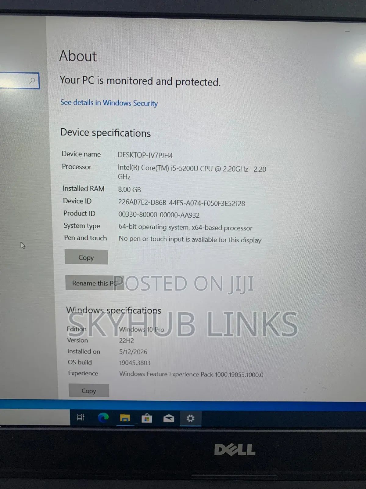 Laptop Dell Latitude 3550 8GB Intel Core i5 HDD 500GB