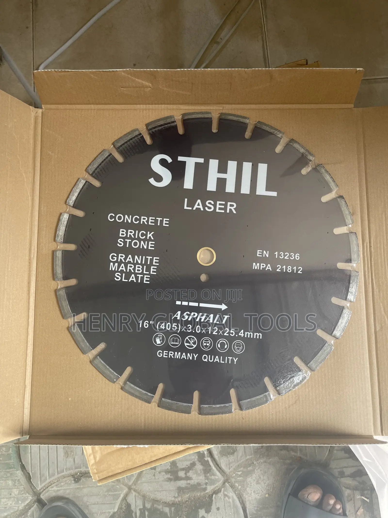 405mm 16” Sthil Asphalt Laser Concrete Cutting Disc