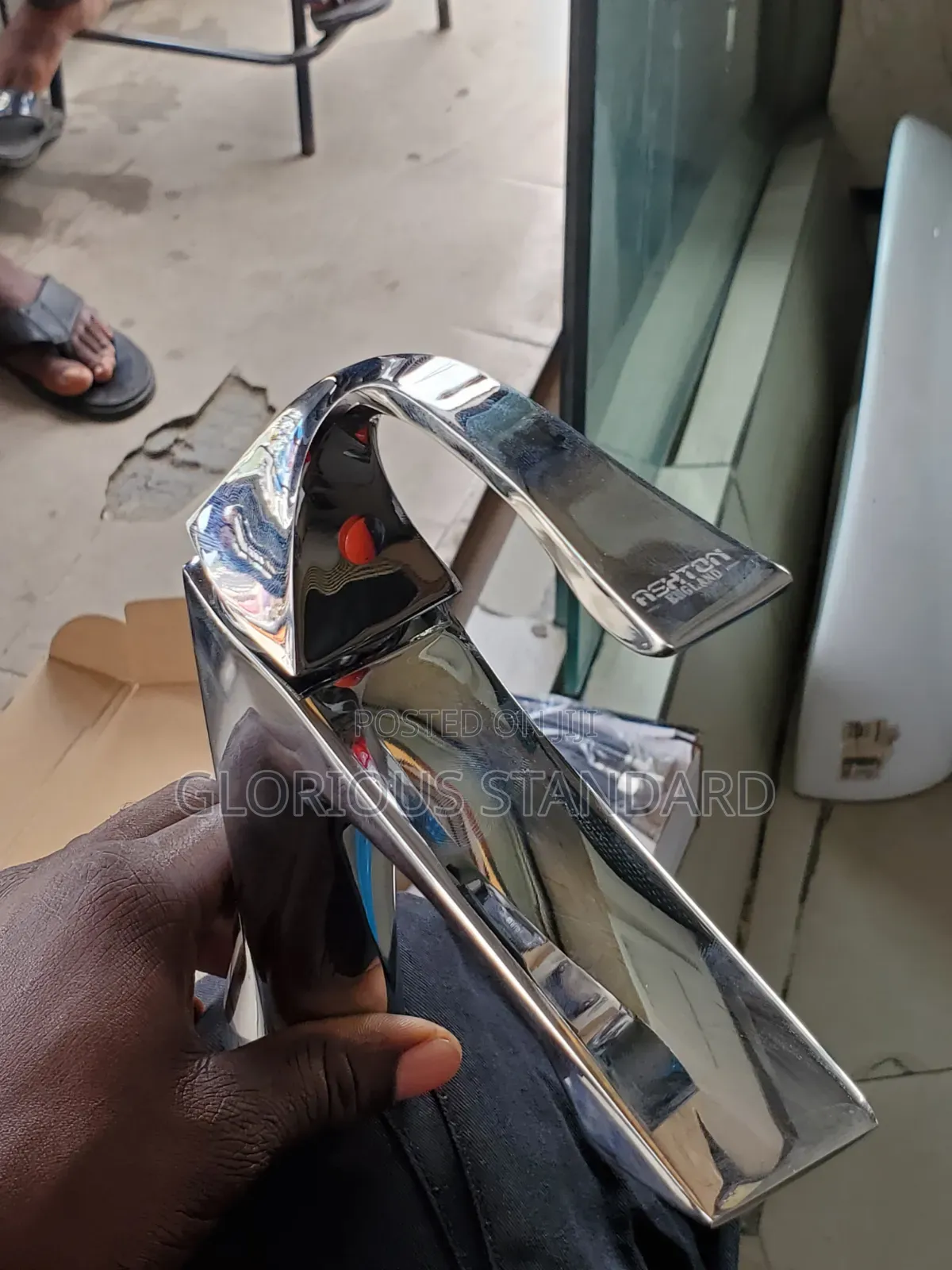 Curve Neck Basin Mixer Chrome