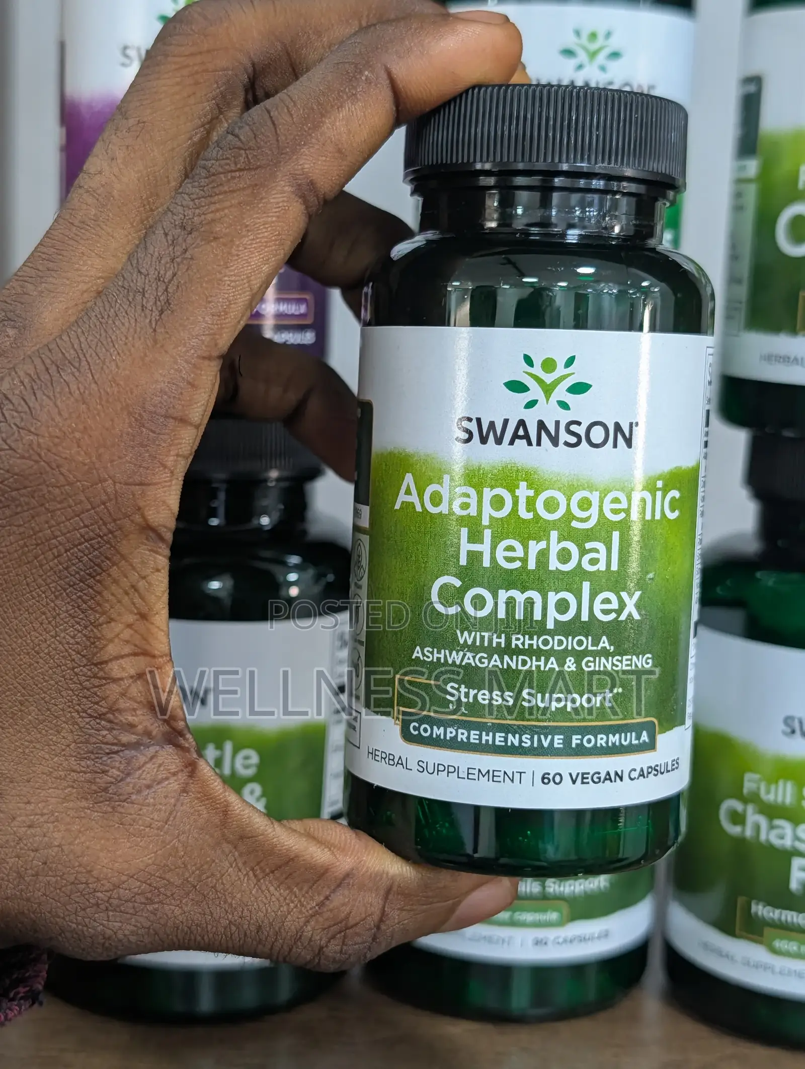 Swanson Ashwagandha Rhodiola Ginseng 9-Herb Adaptogen | Lagos
