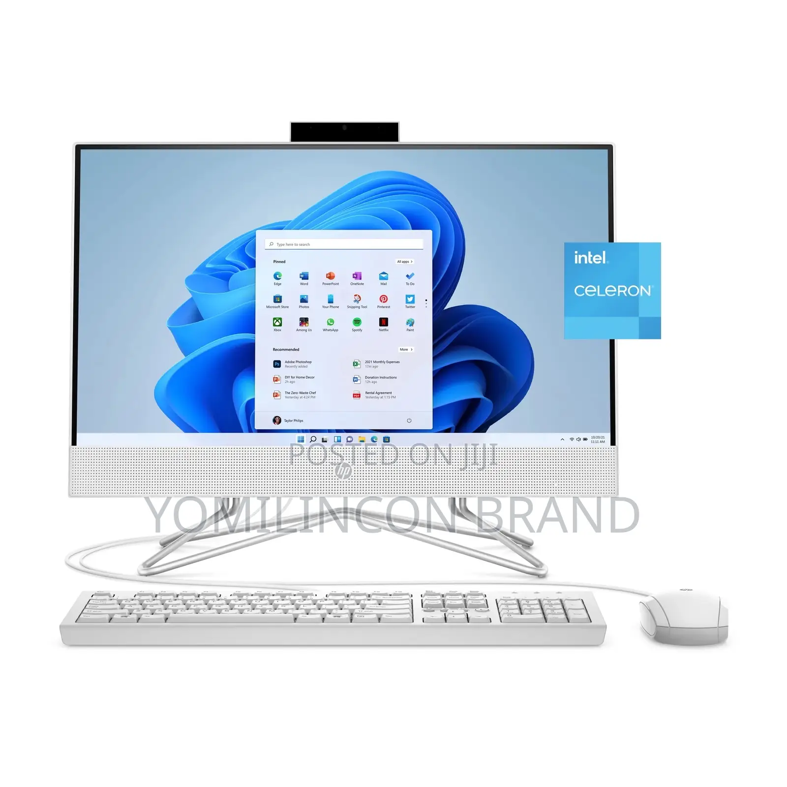 New Desktop Computer HP 200 G4 All-in-One 256GB Intel Core i3 HDD 512GB