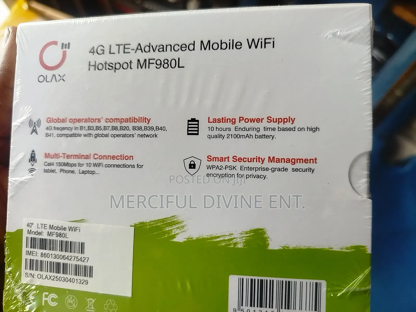 Olax Mf980l 4g Lte Advance Mobile Wi-Fi Hotspot
