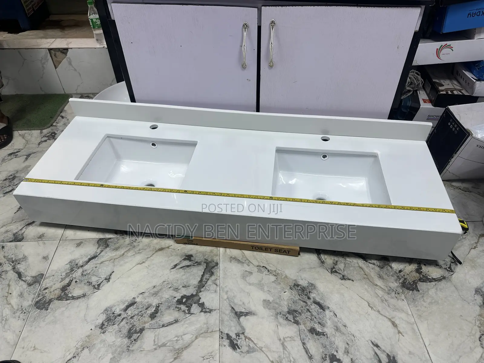 Double Bowl Kitchen Marble Sink