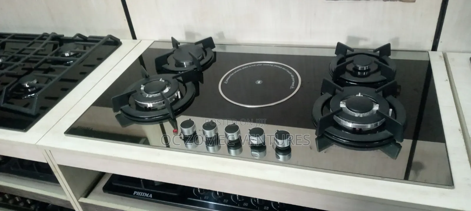 Phiima 4x1 Gas and Electric Built-in Gas Cooker Hob