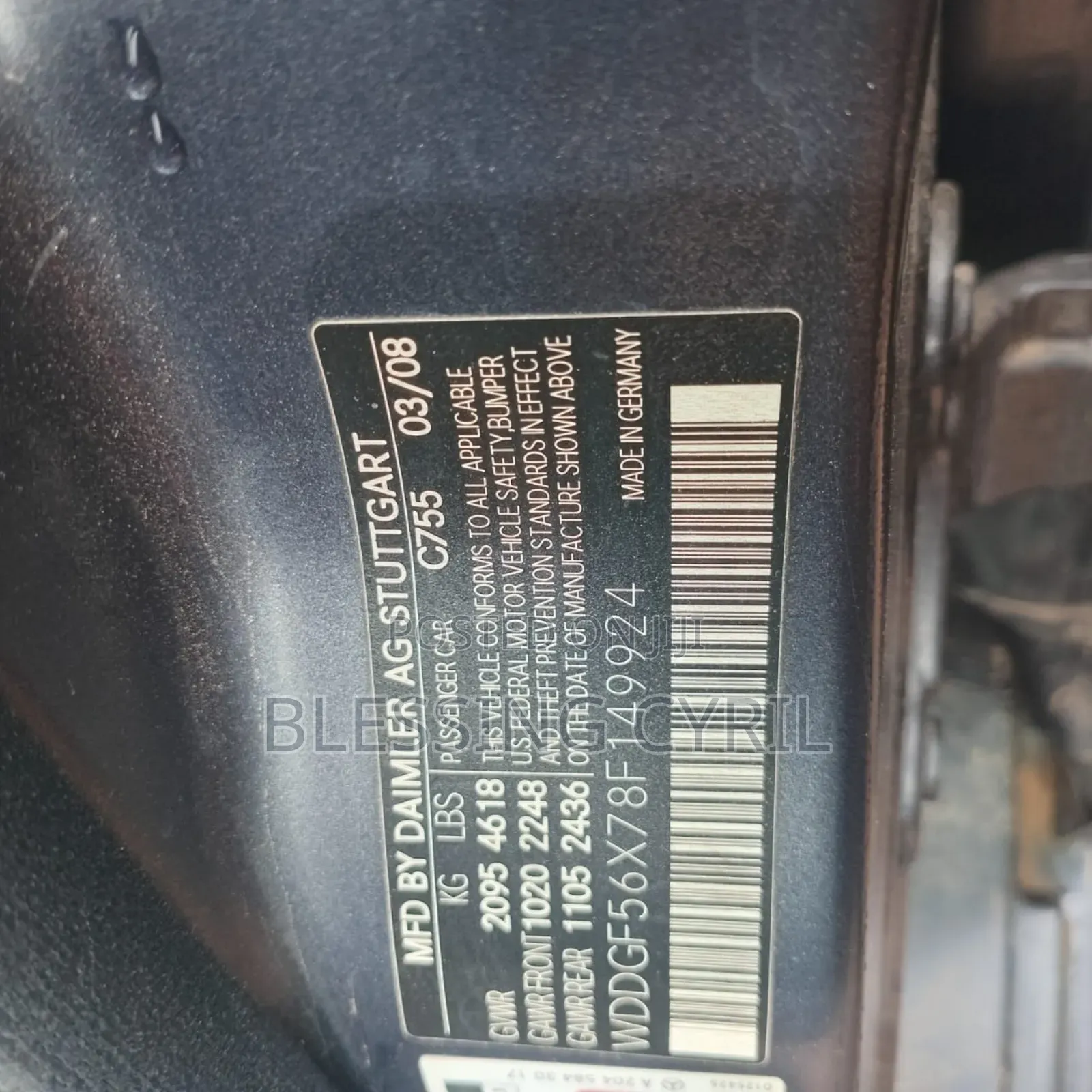 Mercedes-Benz C350 2008 Gray