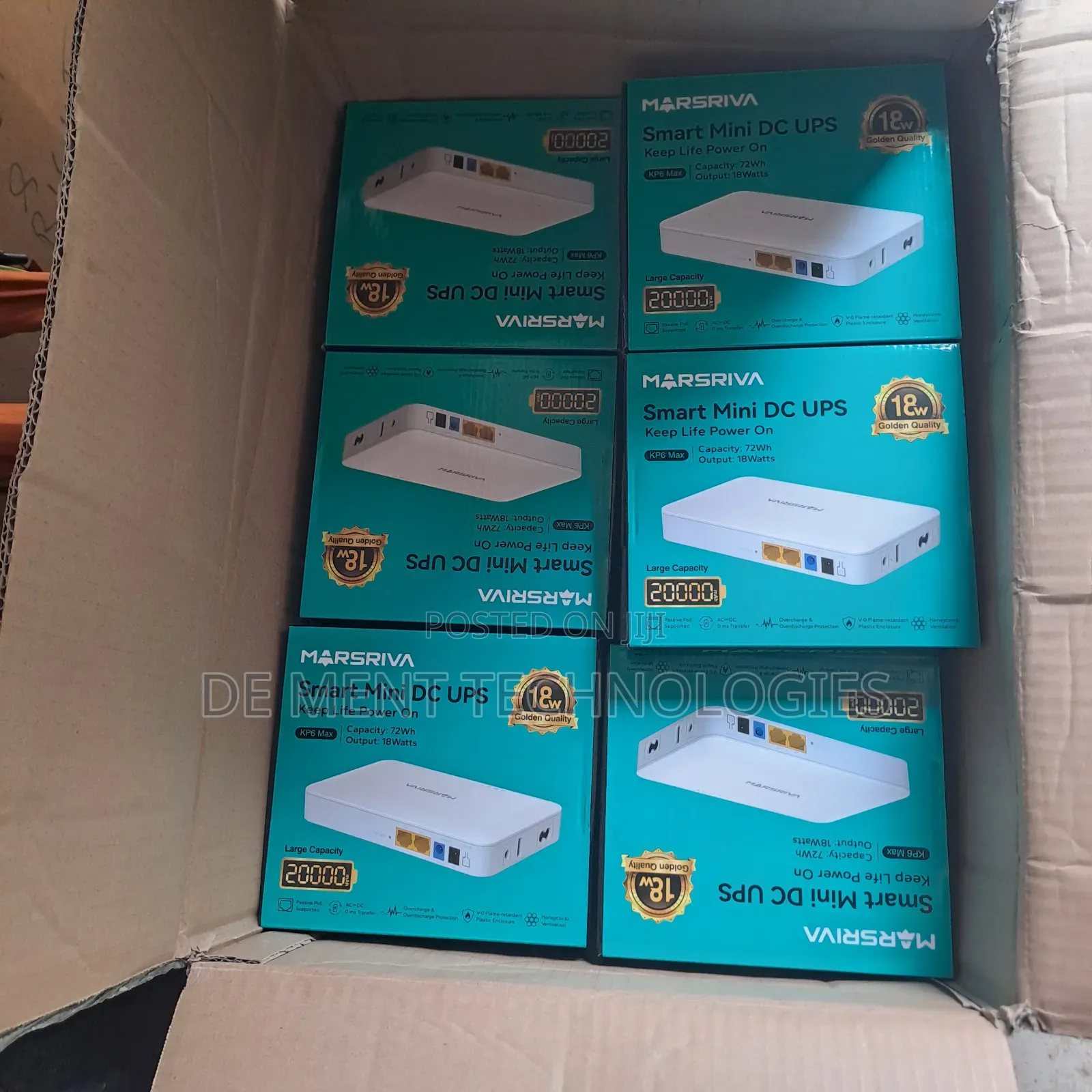 Marsriva 20,000mah Kp6 Smart Mini Dc Ups For Router