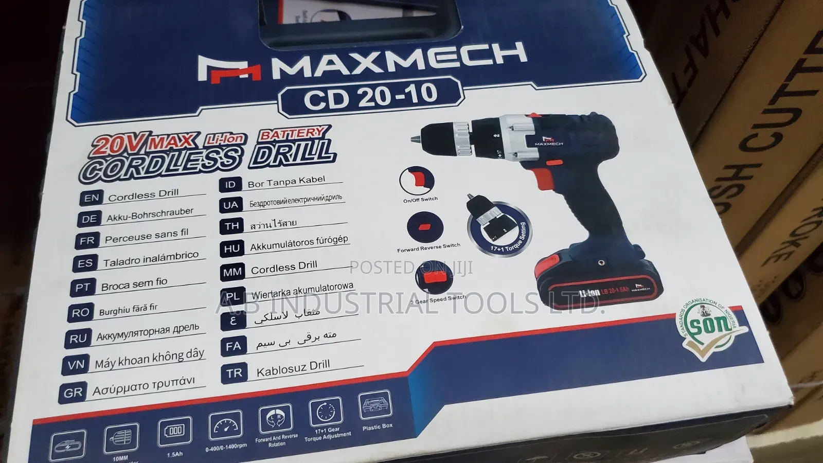 Maxmech 20v Cordless Drill