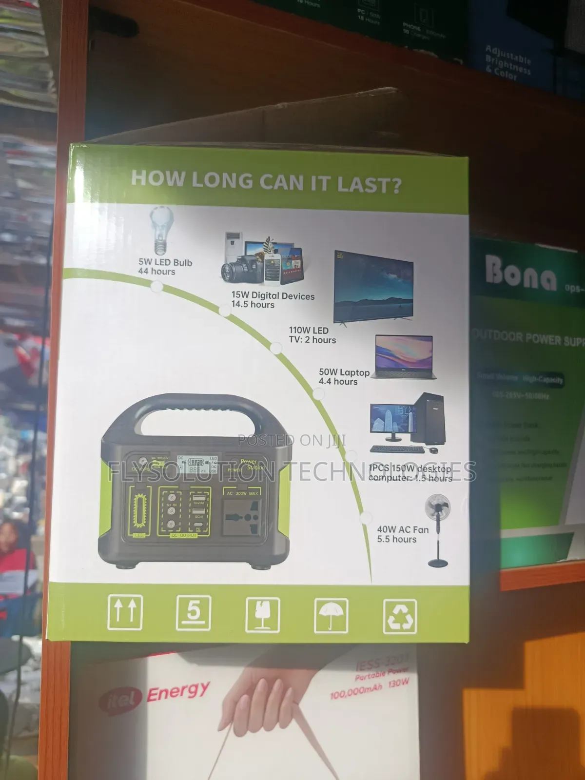 Portable 300w Solar Generator Lifepo4 Battery Portable Power Station