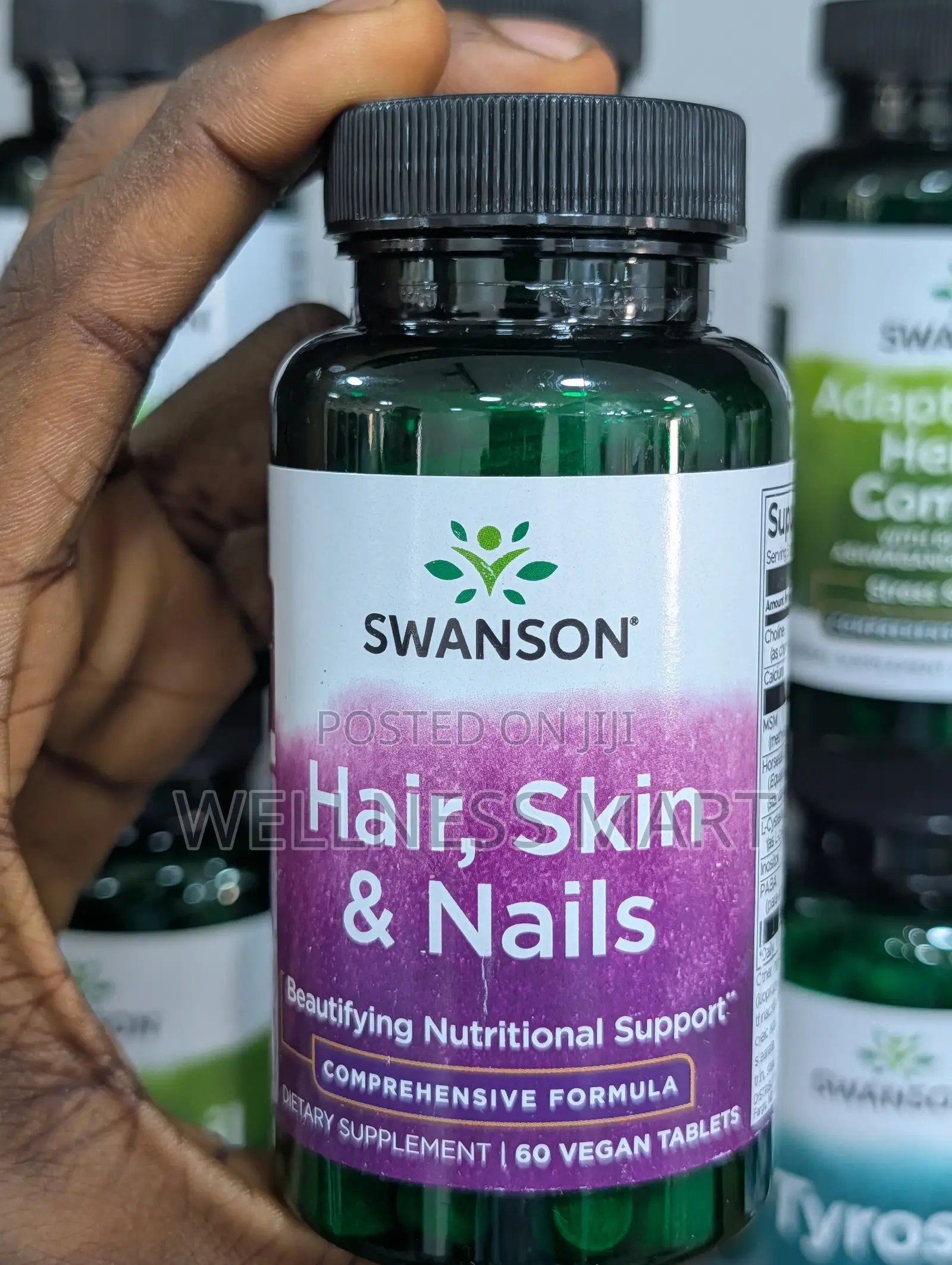 Swanson Hair Skin Nails 60 Tabs | No Biotin Breakouts! | Lagos